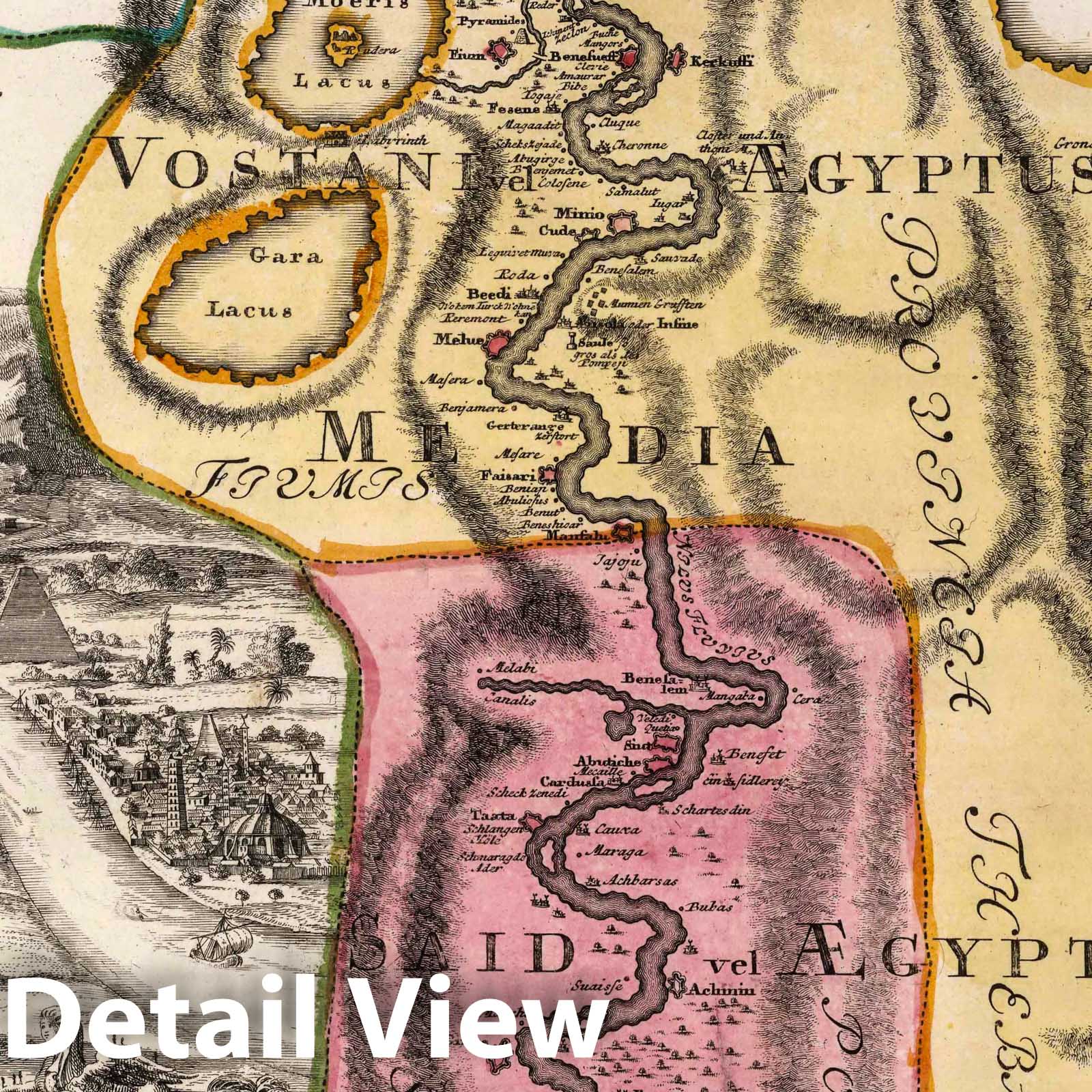 Egypt, 1788 - Historical Map Print