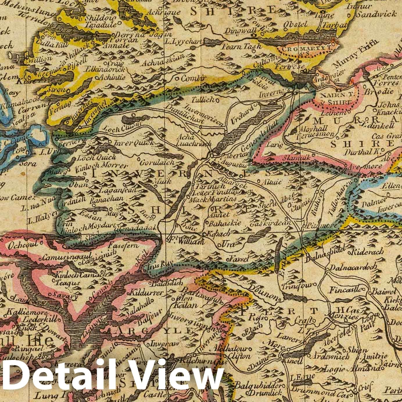 Scotland with Shetland Isles - Road Map, 1814 - Historical Map Print