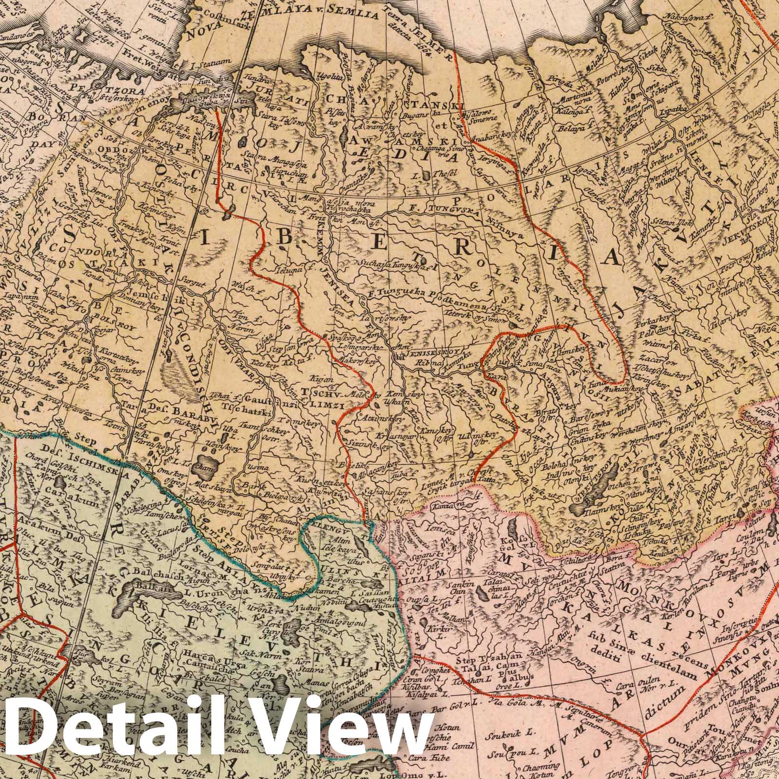 Greater Tartary, 1730 - Historical Map Print