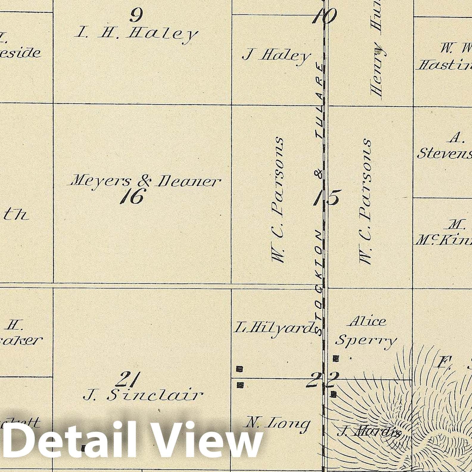 Township 23 South, Range 27 East, Tulare County, California - Survey Map, 1892