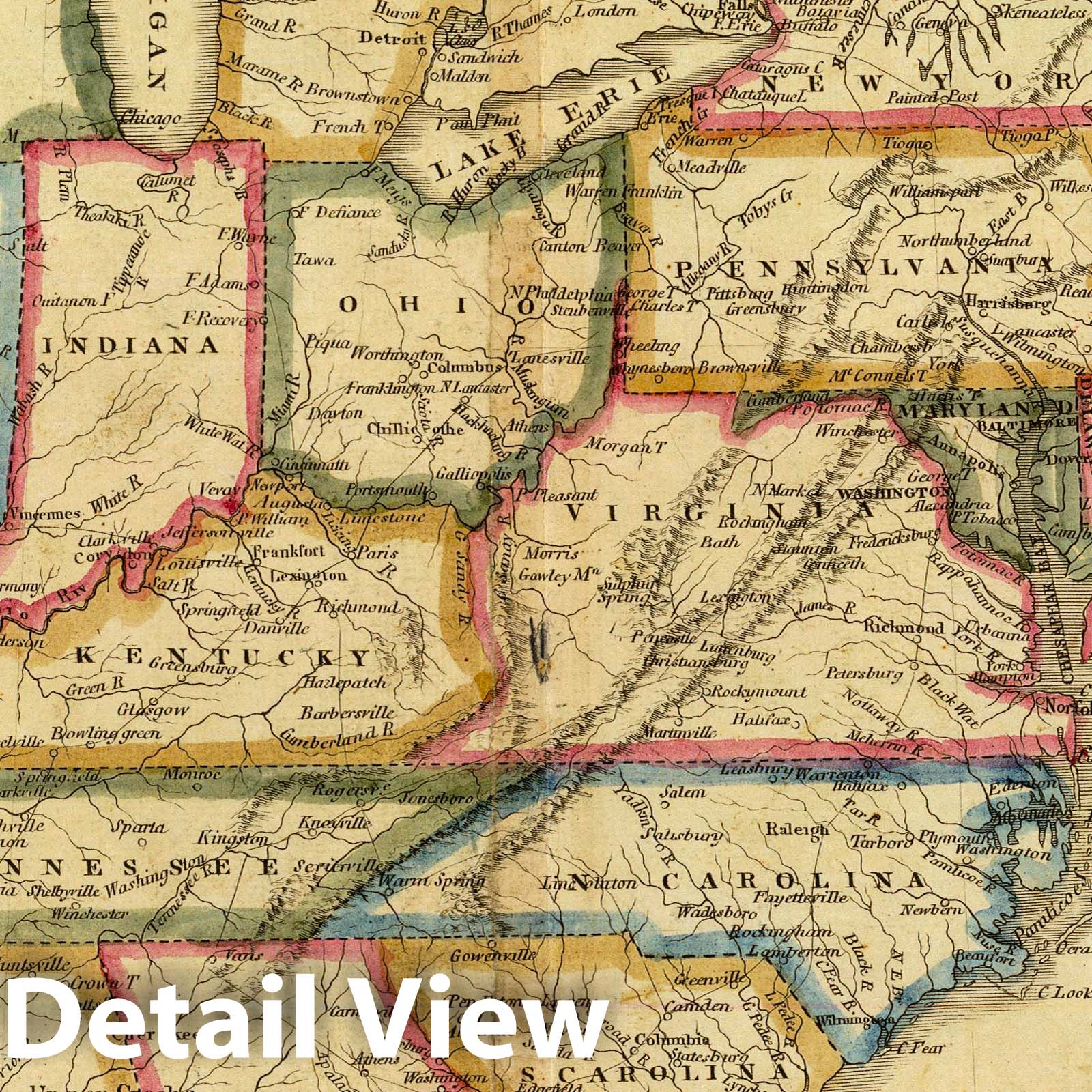 United States, 1821 - Historical Map Print