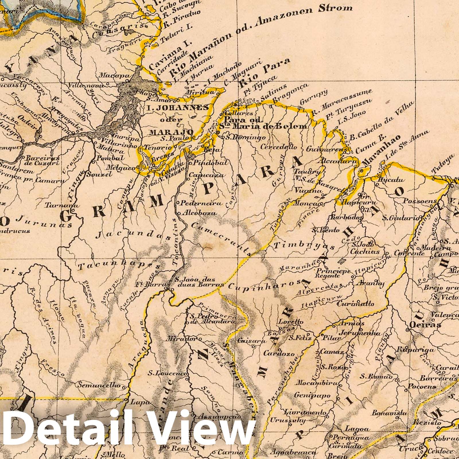 Northeastern South America - Plate No. 2, 1855 - Historical Map Print