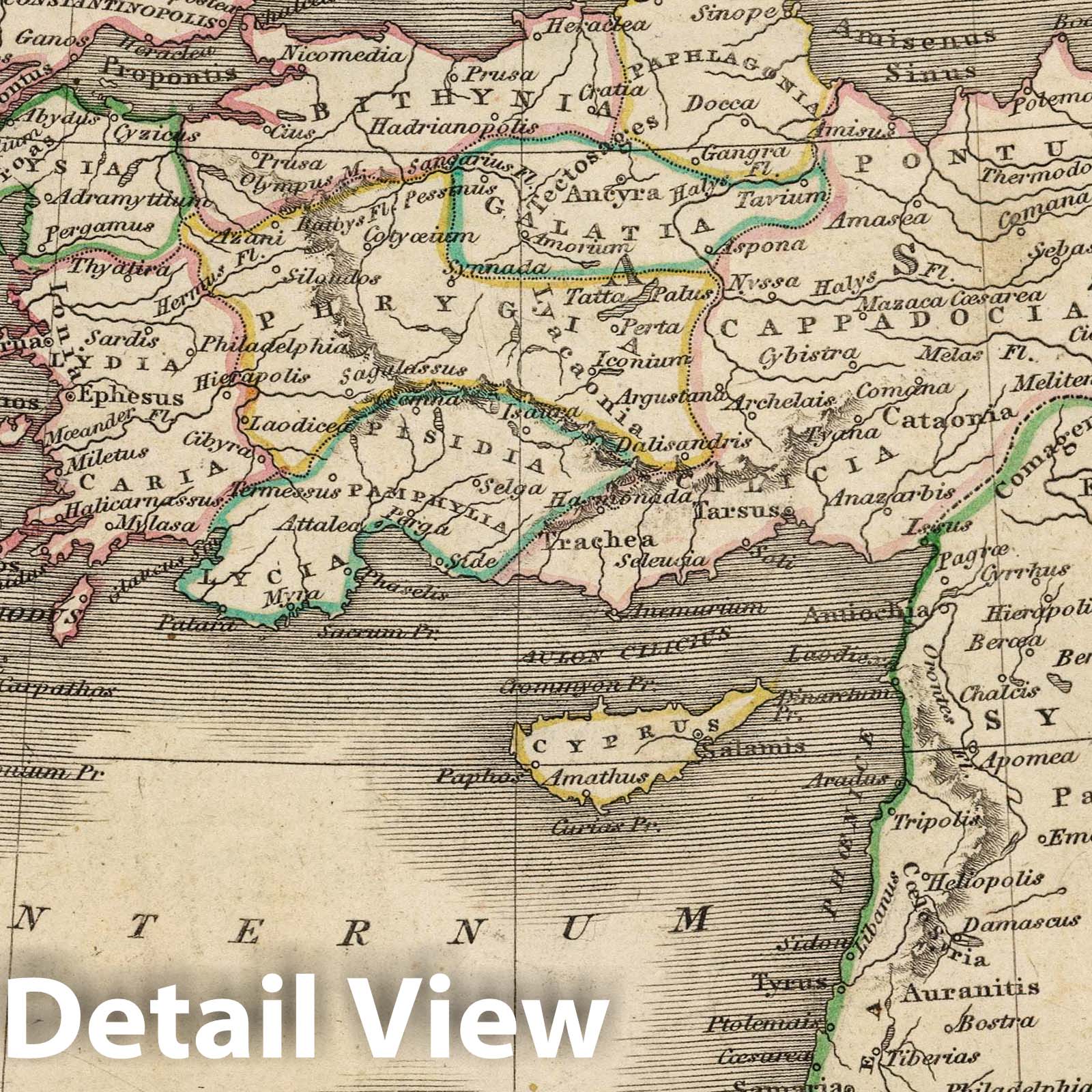Orbis Romani, Pars Orientalis - Eastern Roman Empire Map, 1824