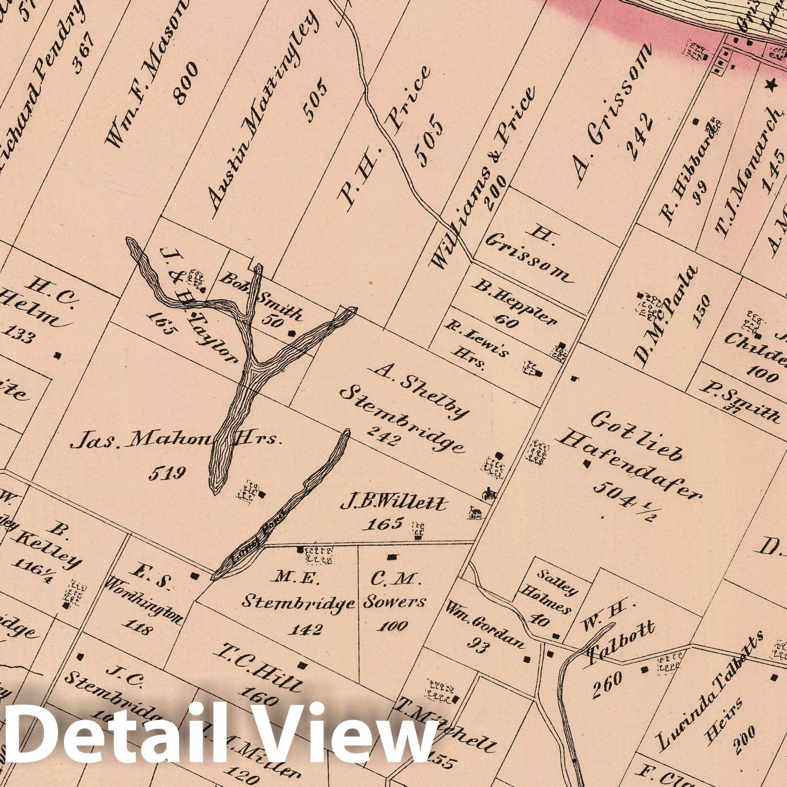 Oakford, Daviess County, Kentucky - Property Map, 1876