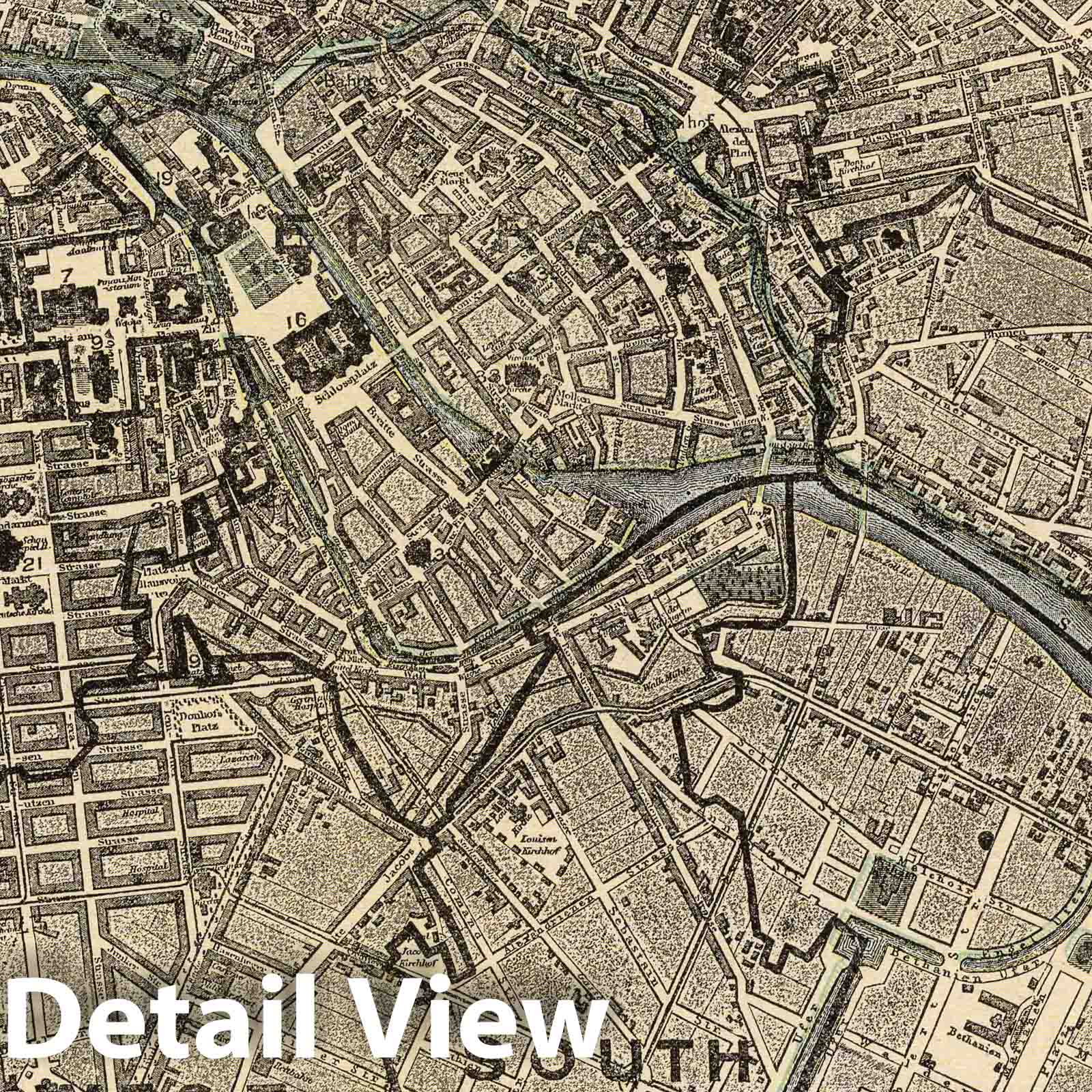 Historic Map : 1901 City of Berlin - Vintage Wall Art