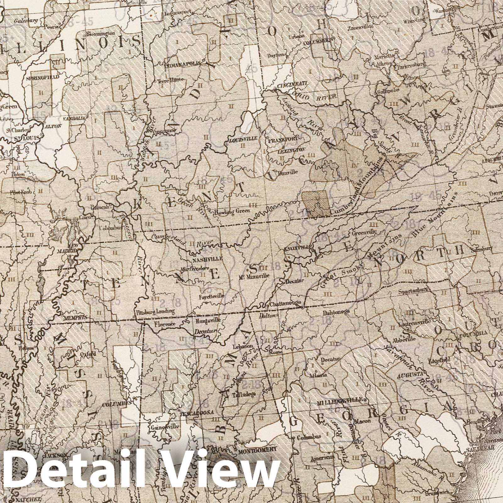 United States - White Male Illiteracy, 1874 - Historical Map Print