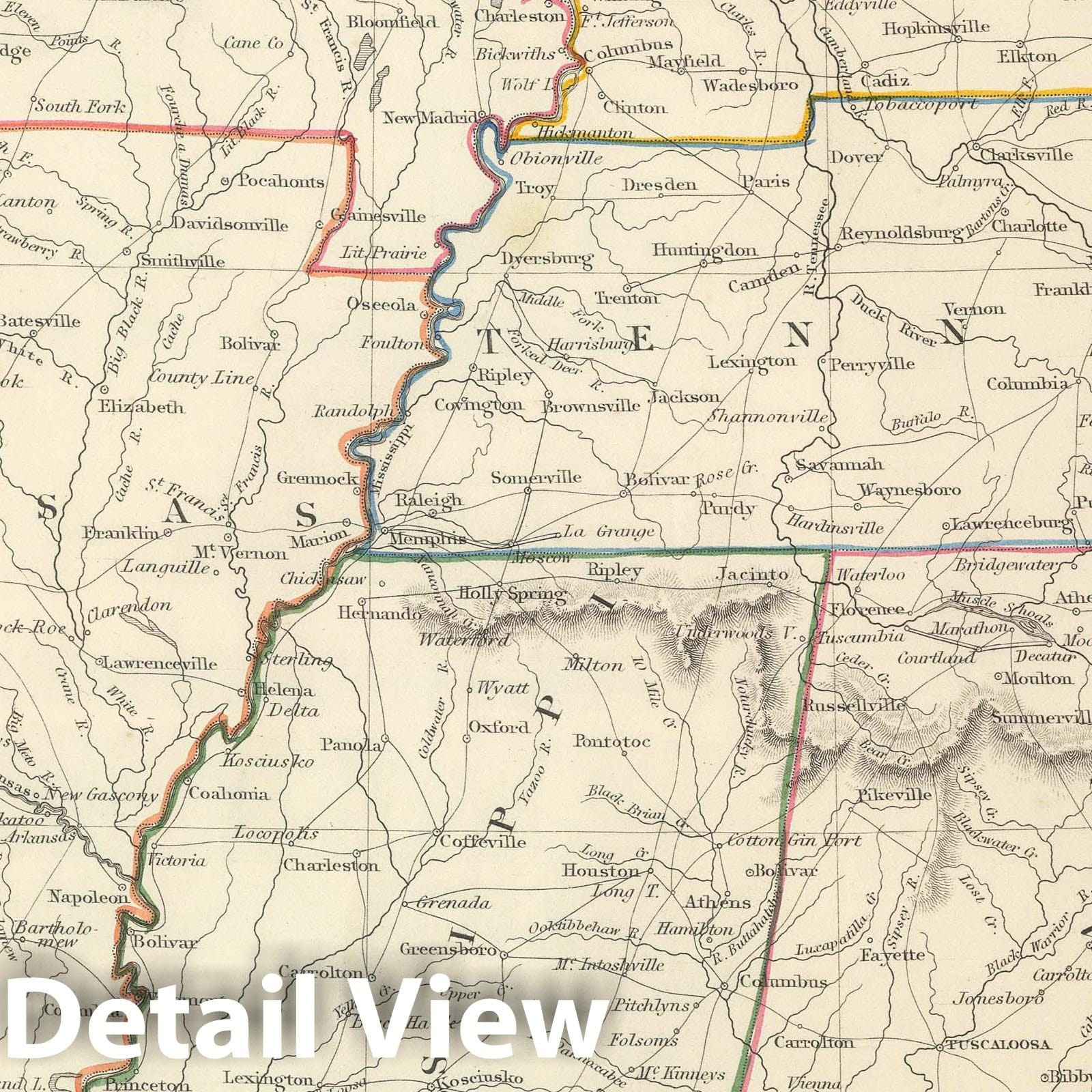 United States - Southwest, 1848 - Historical Map Print