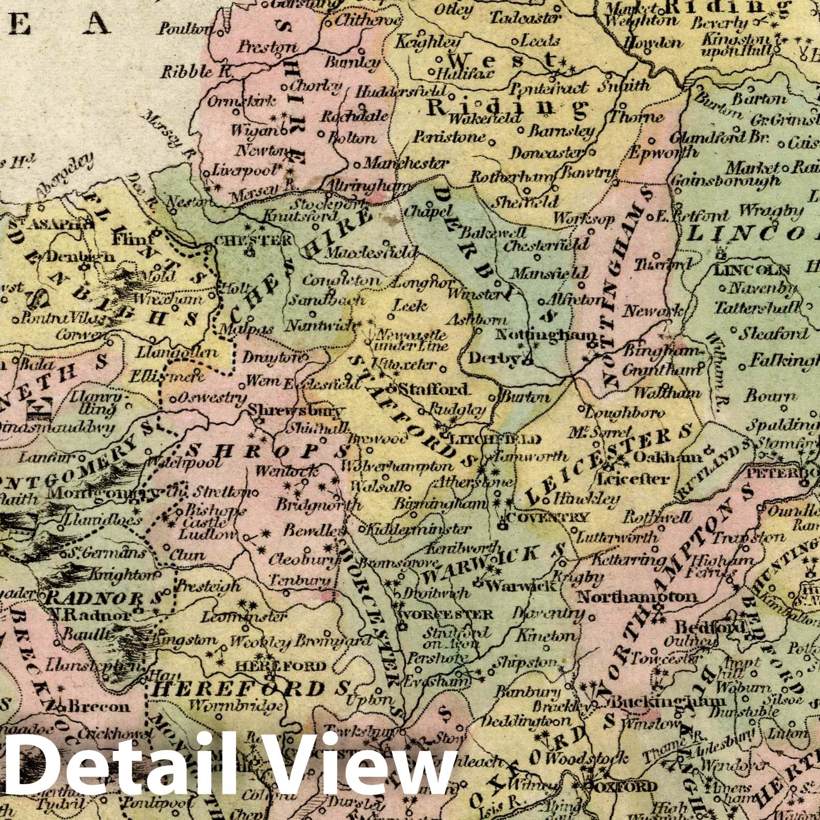 England and Wales, 1811 - Historical Map Print