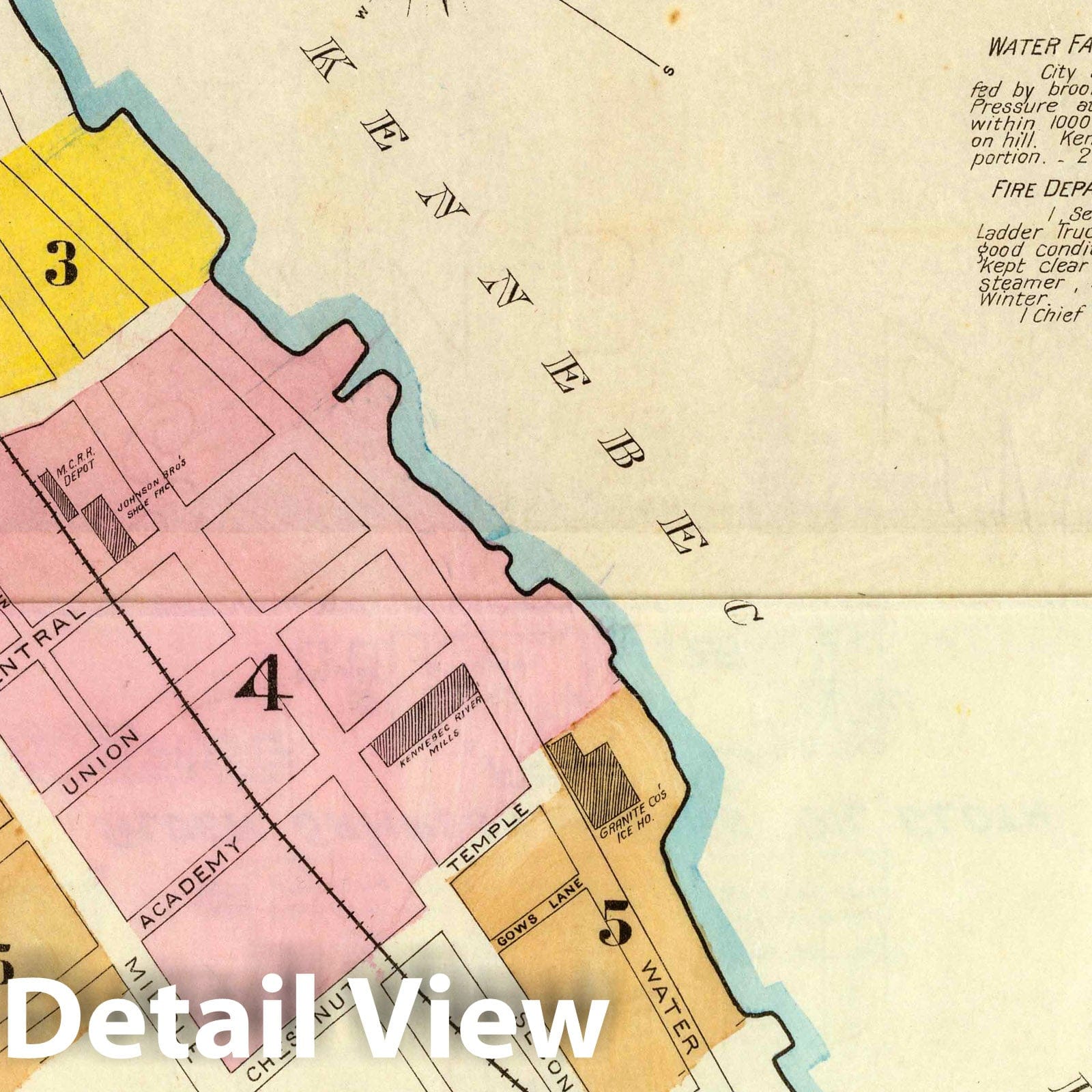 Hallowell, Maine - Fire Insurance Map, 1890