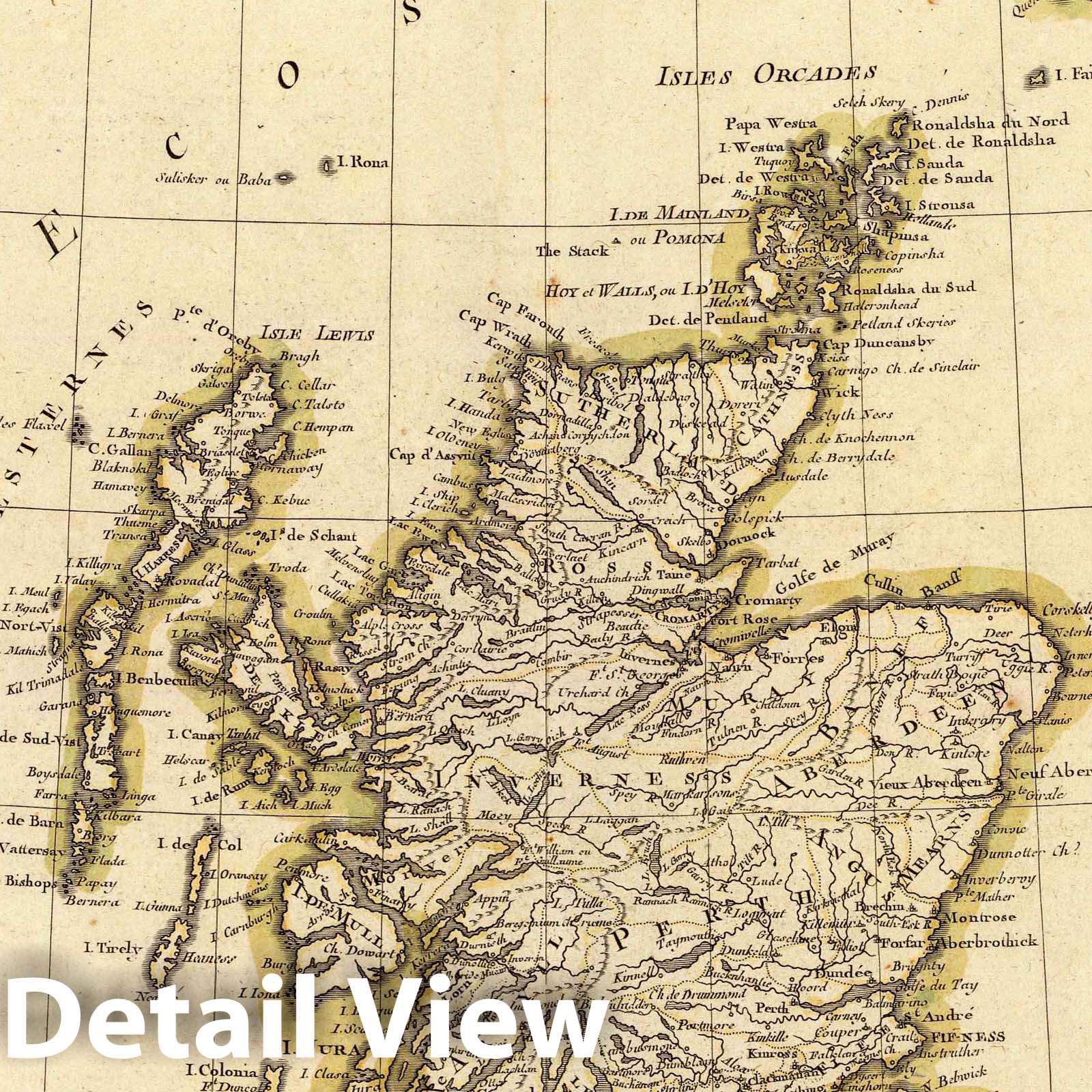 Ireland - Boundary Map, 1781 - Historical Map Print