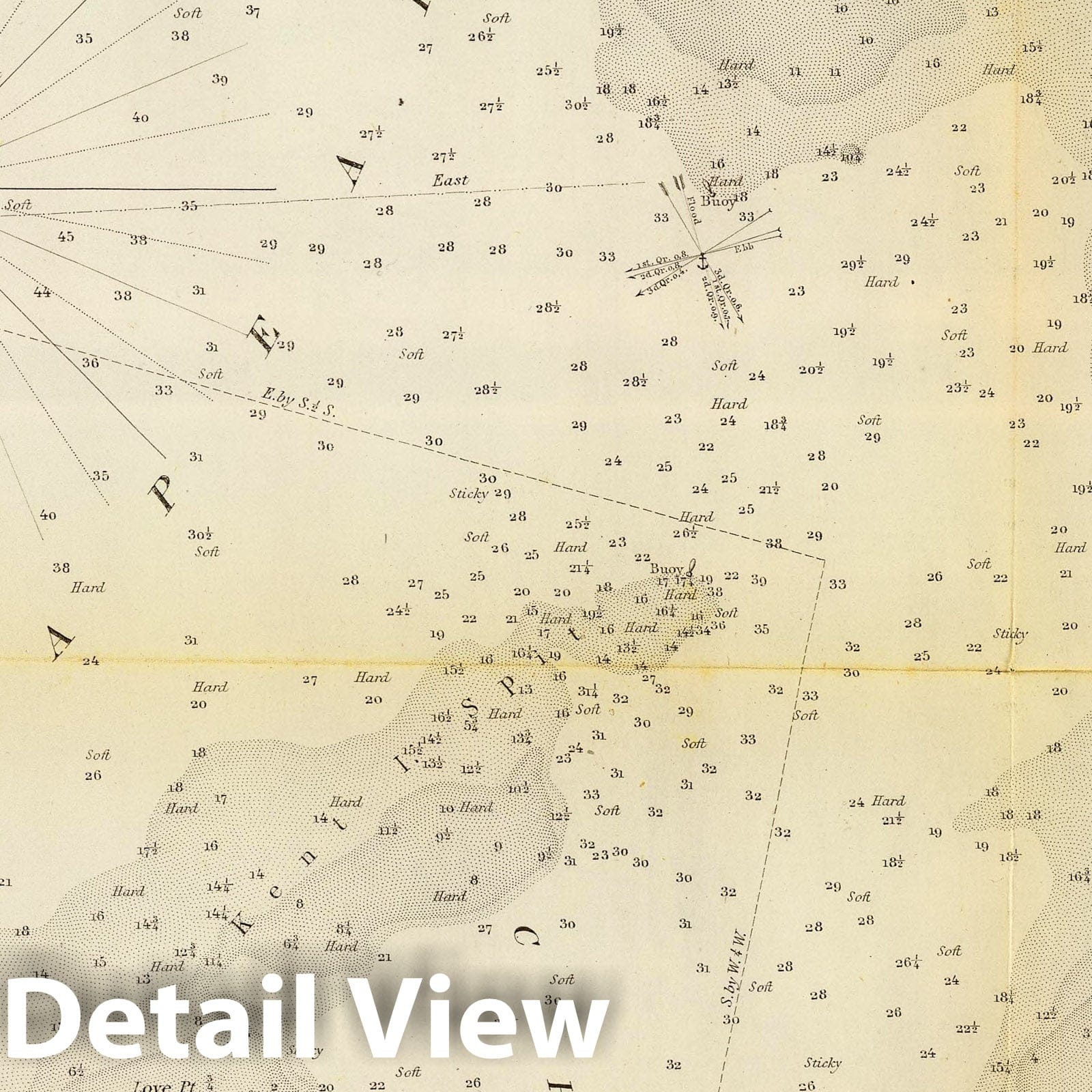 Mouth of Chester River, Maryland - Nautical Chart, 1849