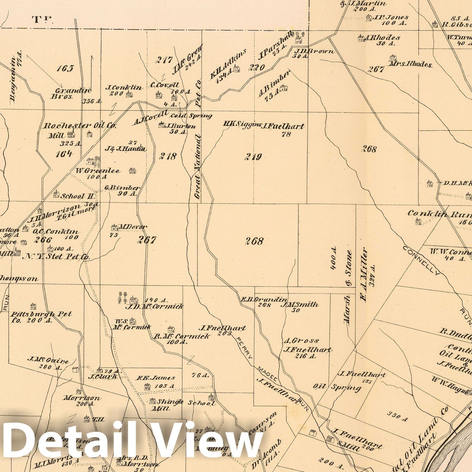 Deerfield and Corydon, Warren County, Pennsylvania - Property Map, 1878