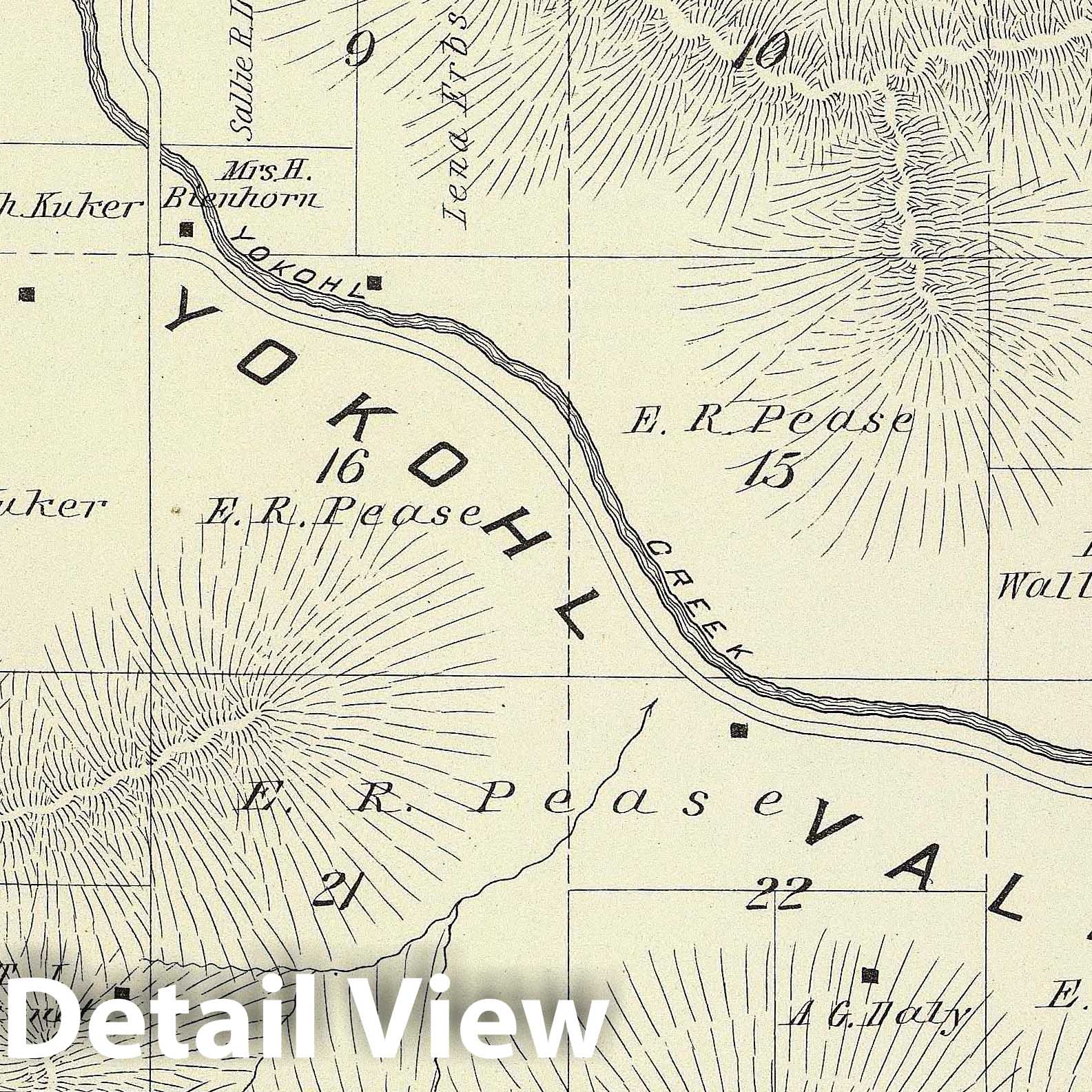 Township 19 South, Range 27 East, Tulare County, California - 1892 Survey Map