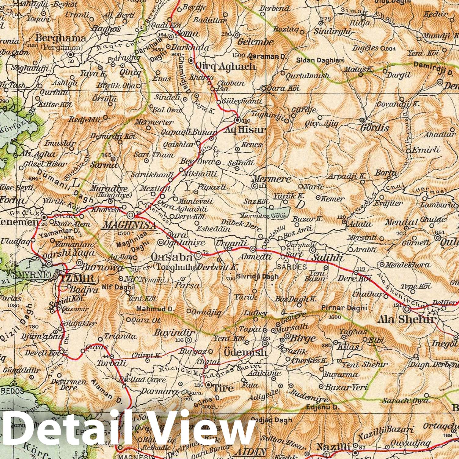 Historic Map : Greece; Turkey, 1929 90. Anatolia occidentale, Isole Egee. , Vintage Wall Art