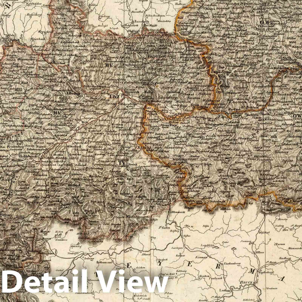 Historic Map : 1818 XIII. Austrian Empire. - Vintage Wall Art