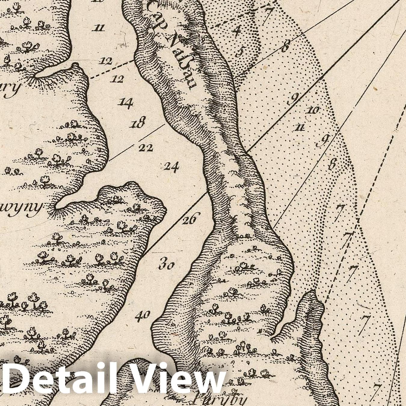 Pomeroon River - Nautical Chart, 1764 - Bellin Historical Map Print