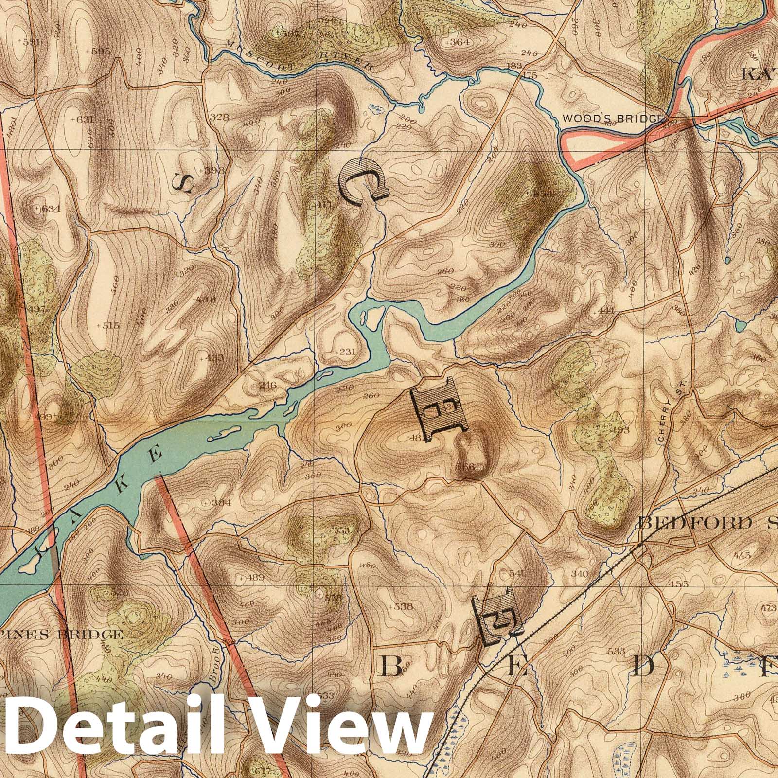 Westchester County, New York - Croton Lake Vicinity, 1891 - Historical Topographic Map