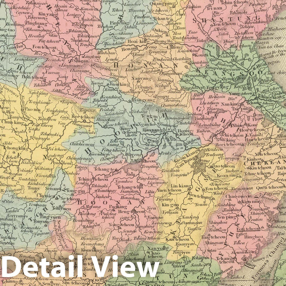 Historic Map : 1859 China. - Vintage Wall Art