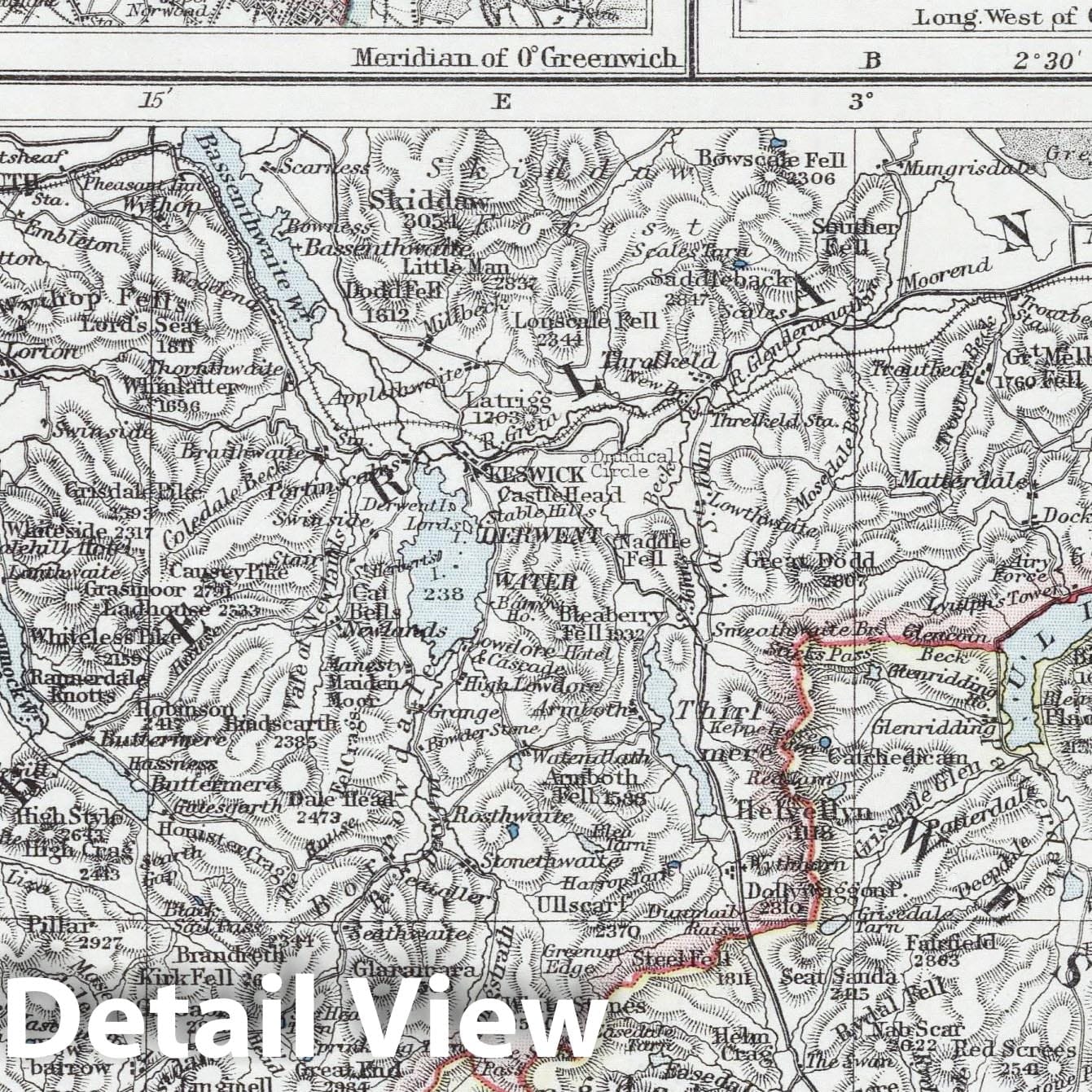 Historic Map : 1906 English Lake District. Environs of London. Channel Islands. - Vintage Wall Art