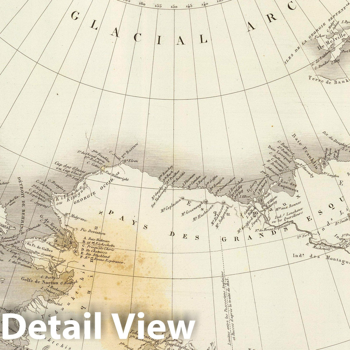 North America - River Map, 1837 - Historical Map Print