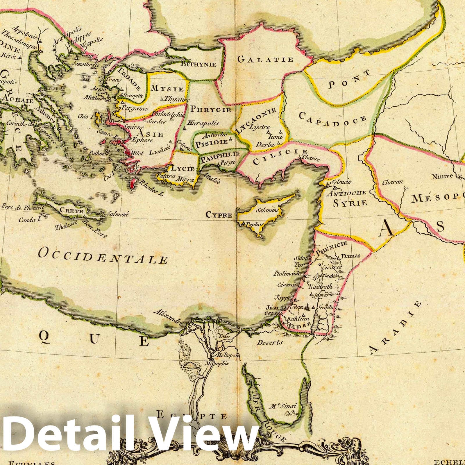 Regions of the New Testament, Jerusalem, and Judea - Boundary Map, 1791