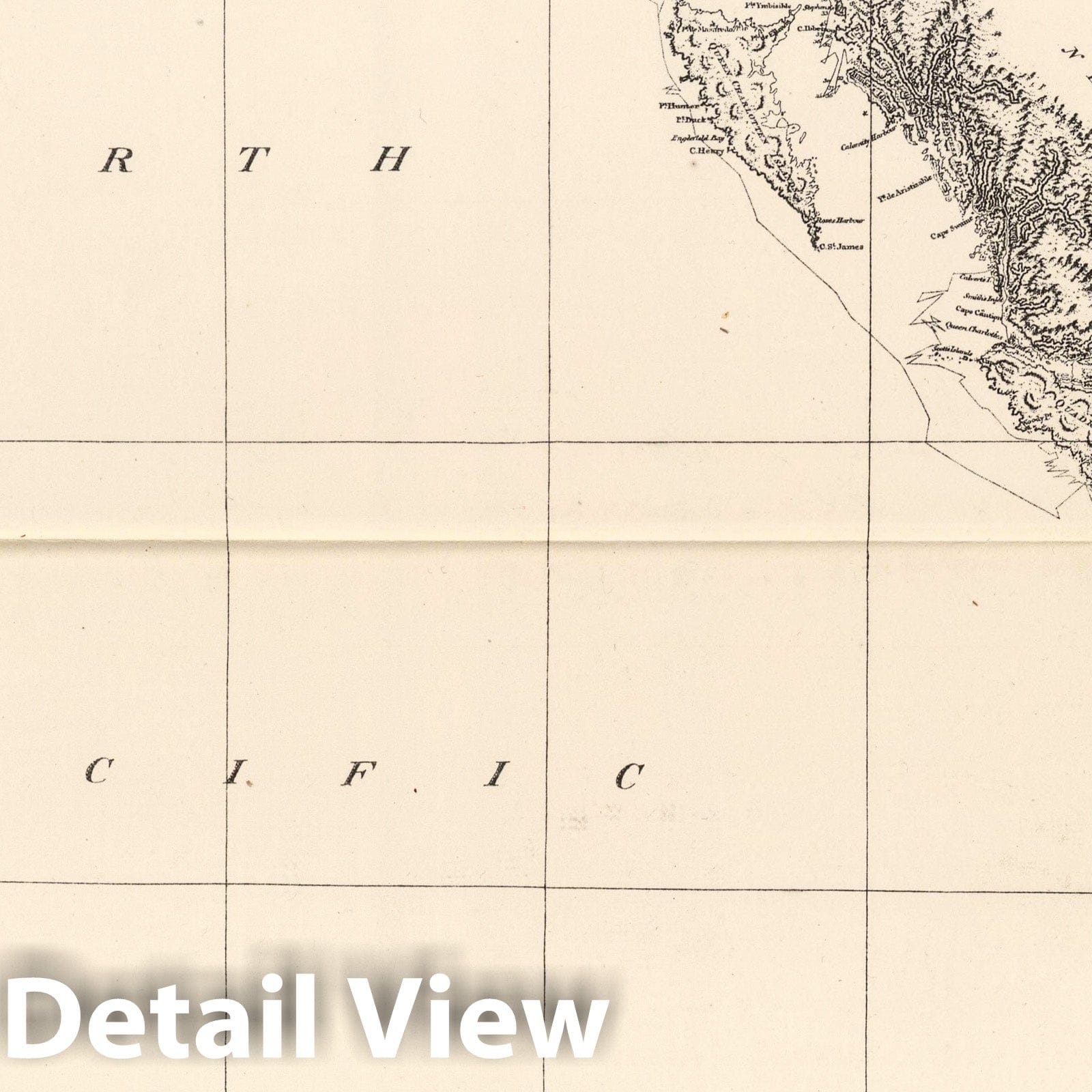 Northwest America Coast with Discovery and Chatham Tracks - Nautical Chart, 1798