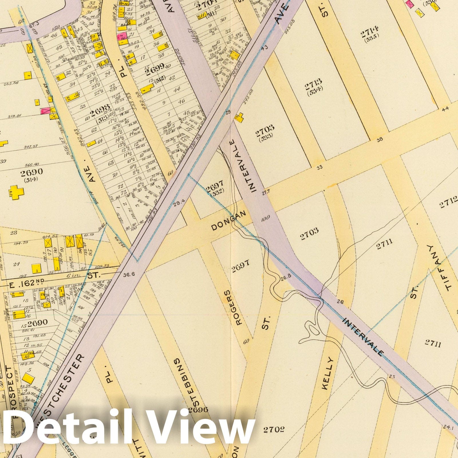Ward 23, Bronx, New York - 1893 Historical Map Print