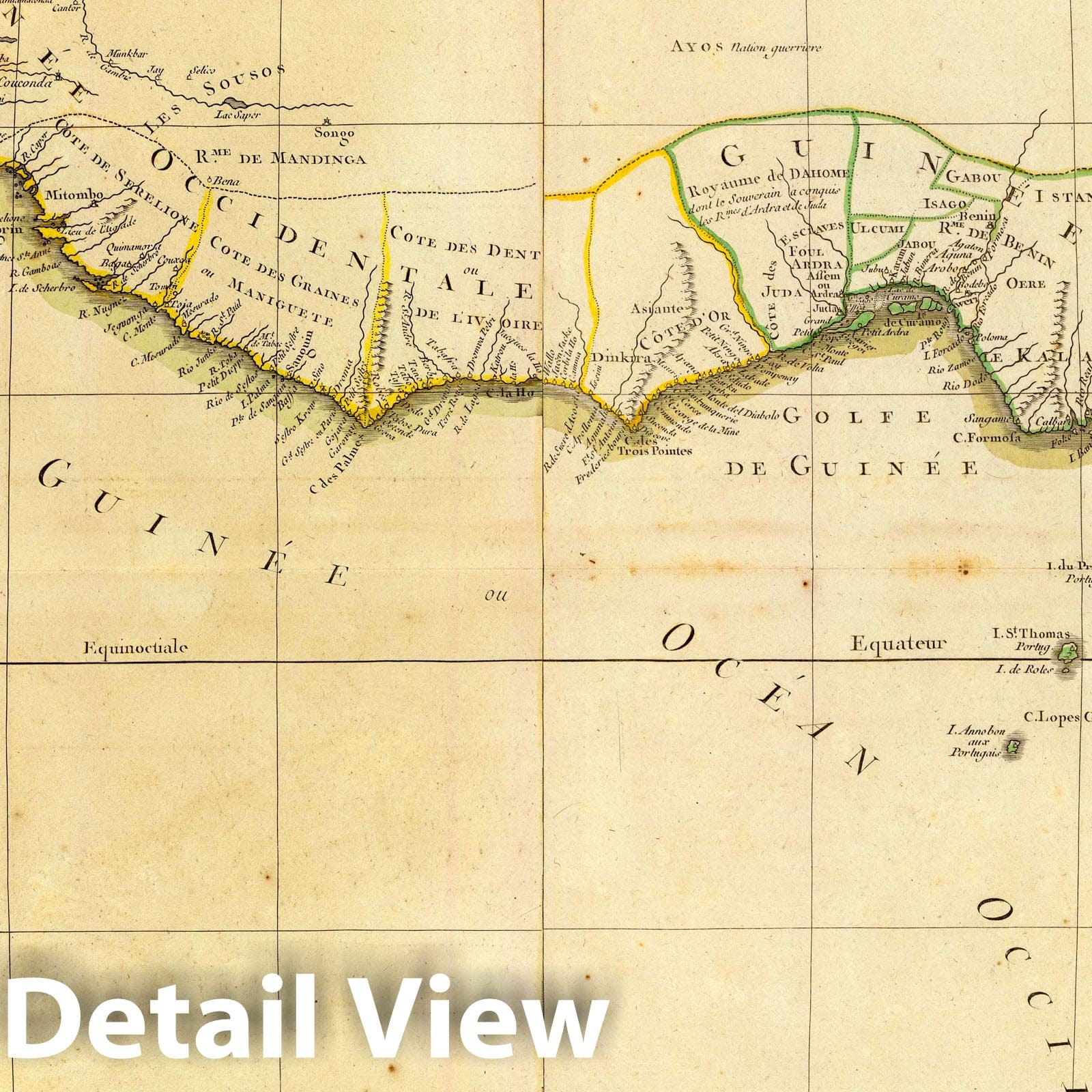 Guinea, Cape Verde, Senegal, Loango, Congo, Angola, and Benguela - Boundary Map, 1781