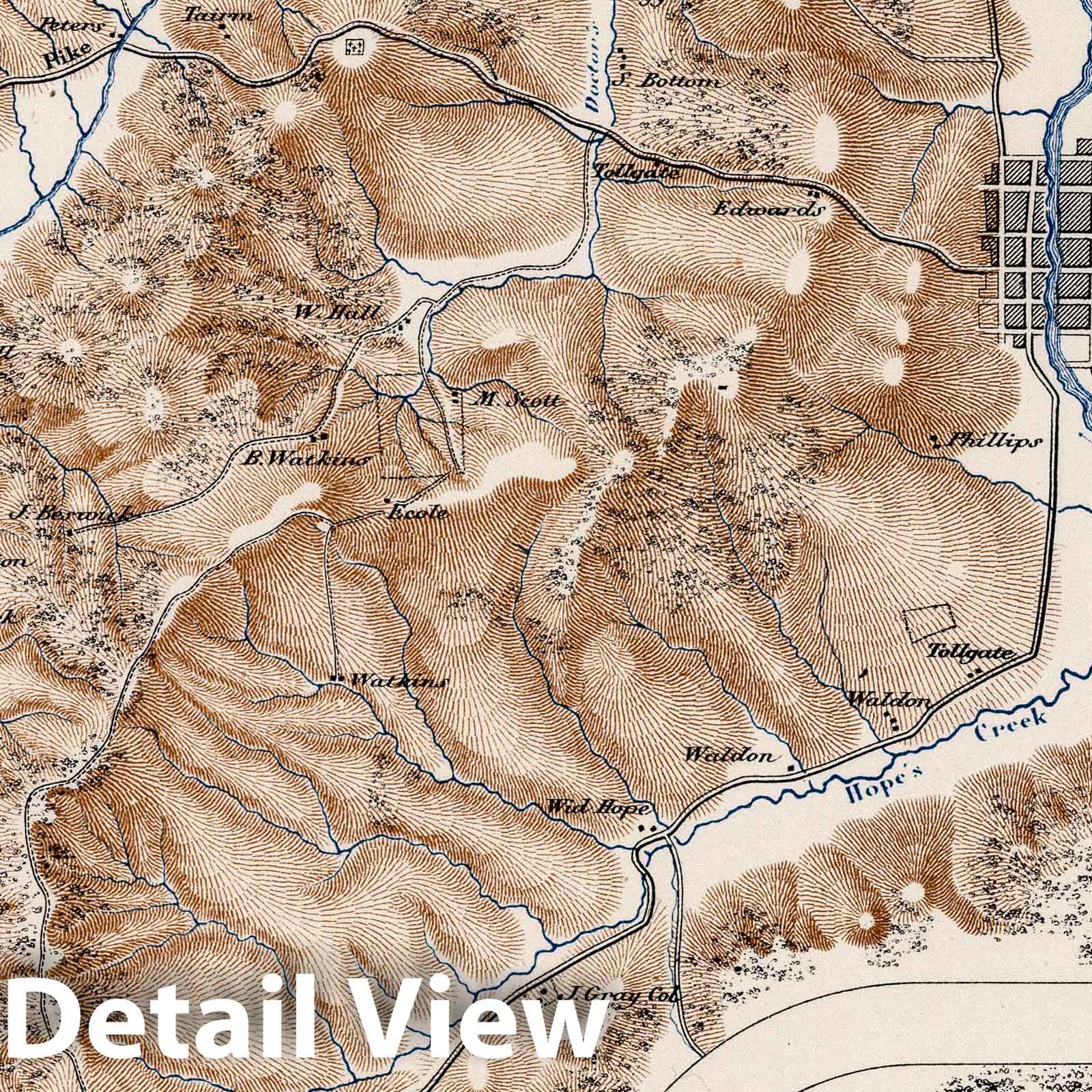 Civil War: Perryville, Iuka - Military Map, 1875