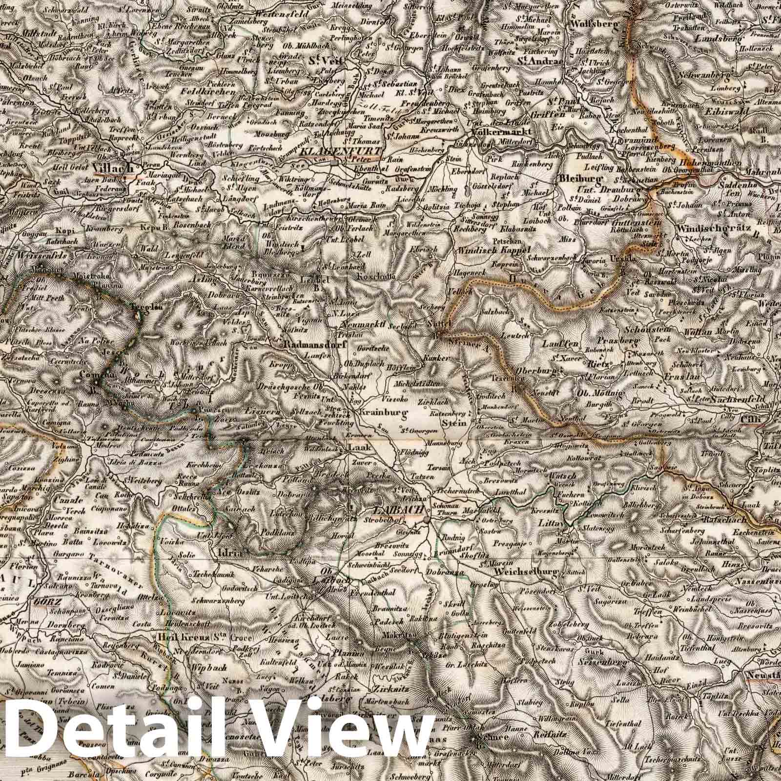 Kingdom of Illyria, 1840 - Historical Map Print