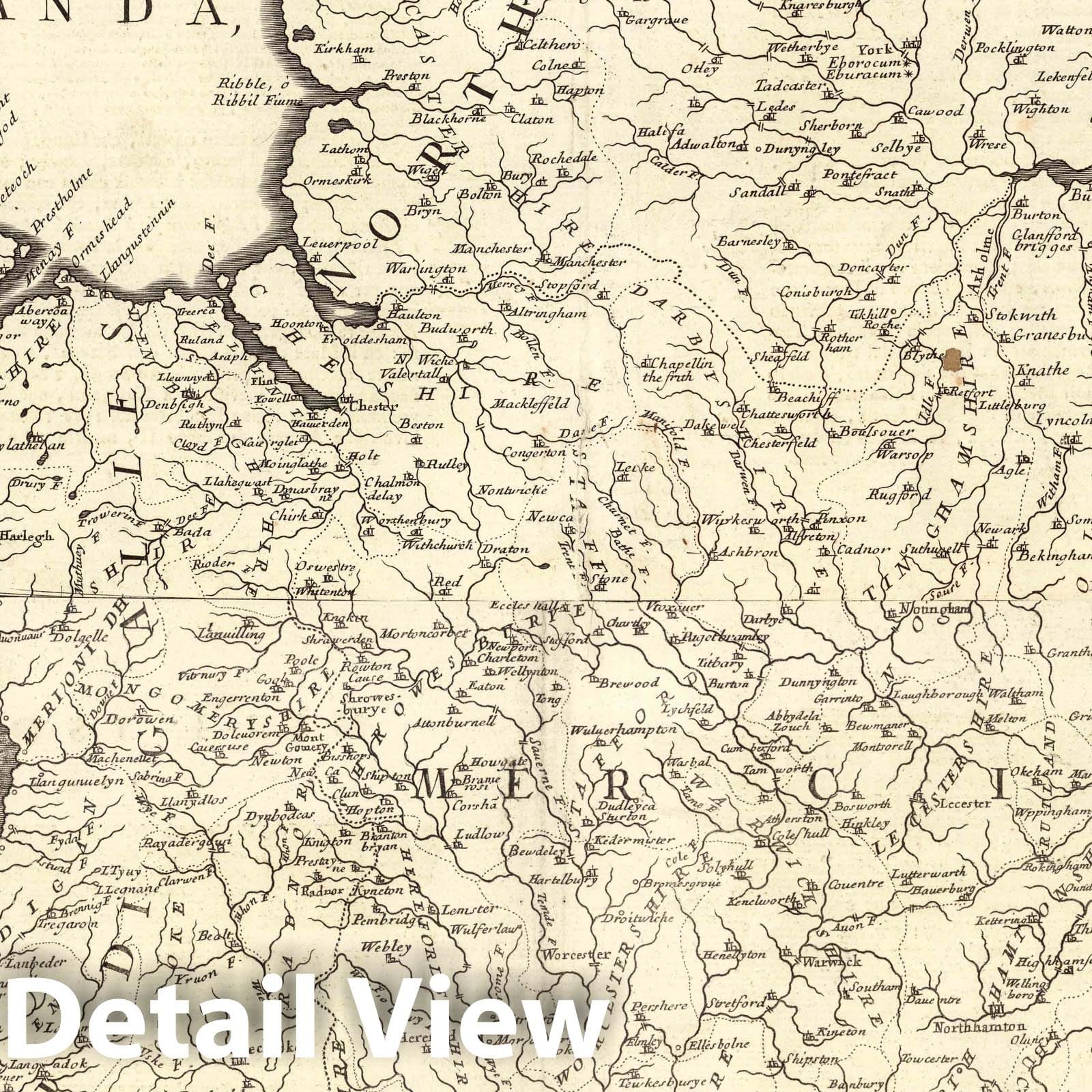 England and Wales - Survey Map, 1697 - Coronelli Isolario Atlante Veneto