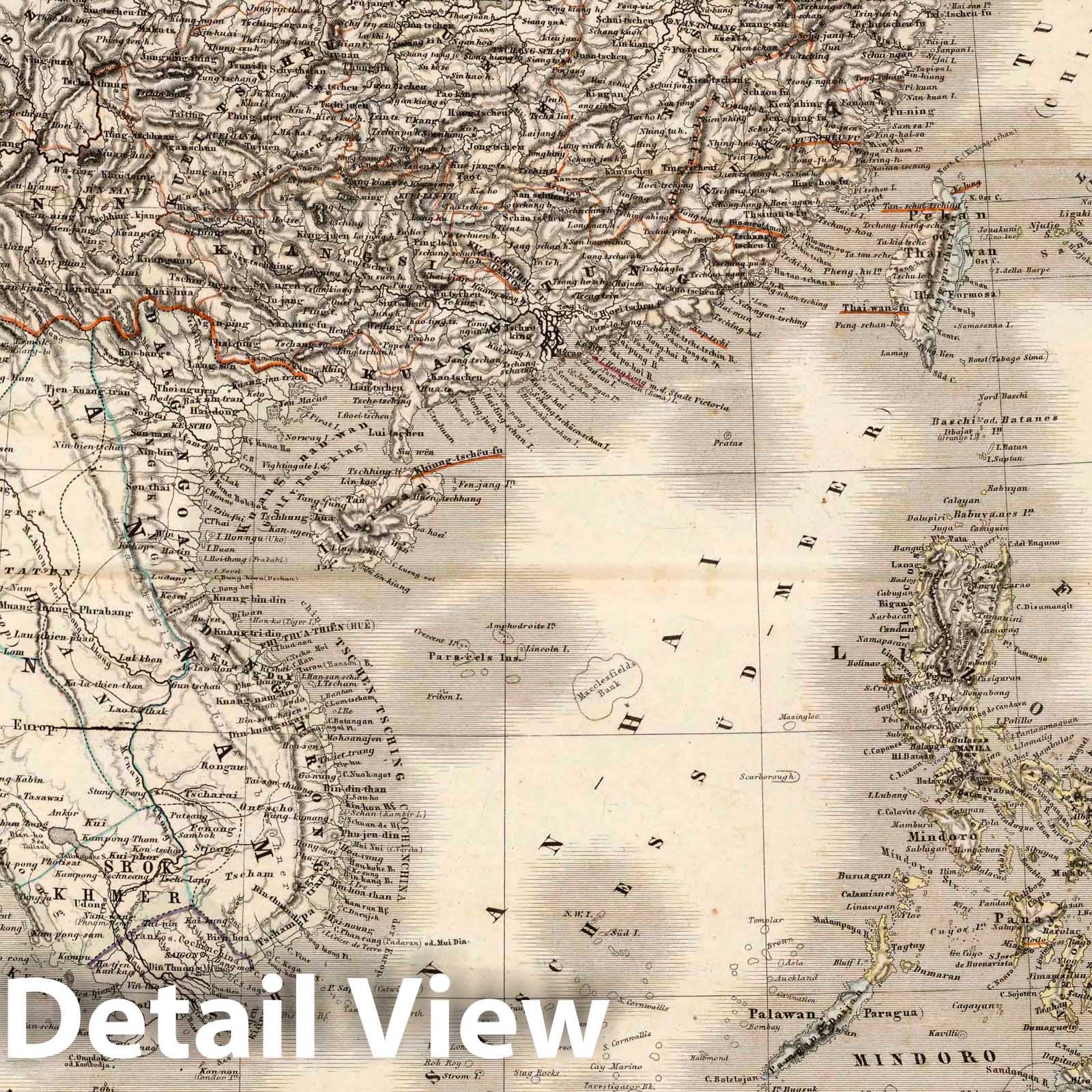 Southeast Asia, China, Japan, and East Indies, 1879 - Historical Map Print