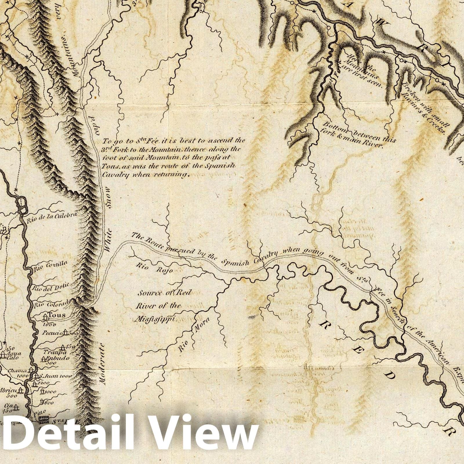 Historic Map : Exploration Book - 1810 Chart of the Internal Part of Louisiana. - Vintage Wall Art