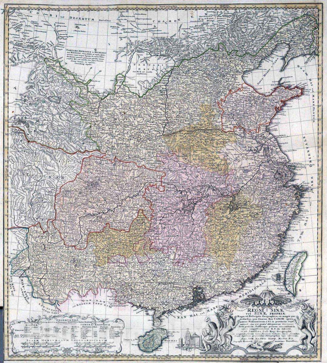 Historic Map : China, 1788 Regni Sinae vel Sinae Propriae. , Vintage Wall Art