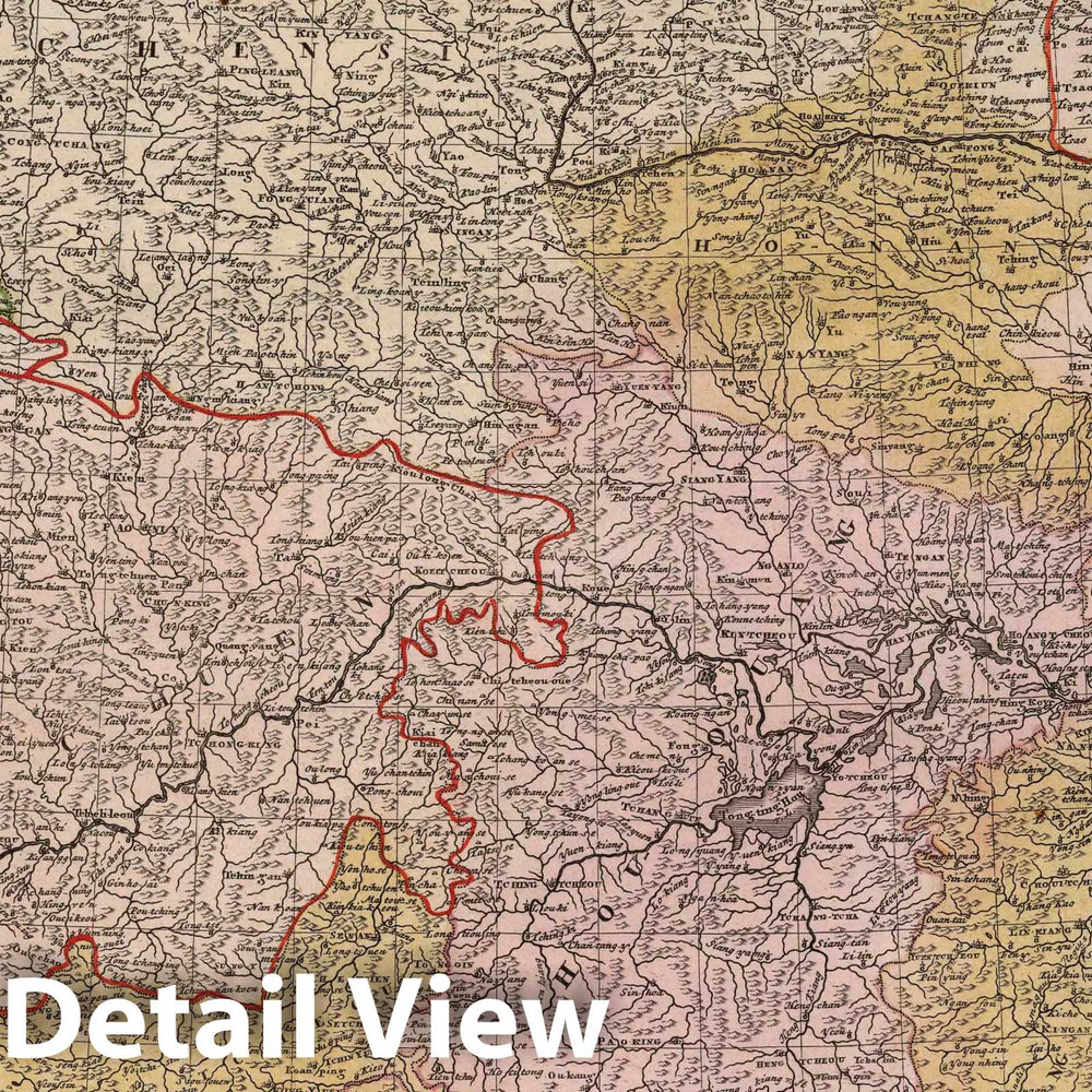 Historic Map : China, 1788 Regni Sinae vel Sinae Propriae. , Vintage Wall Art