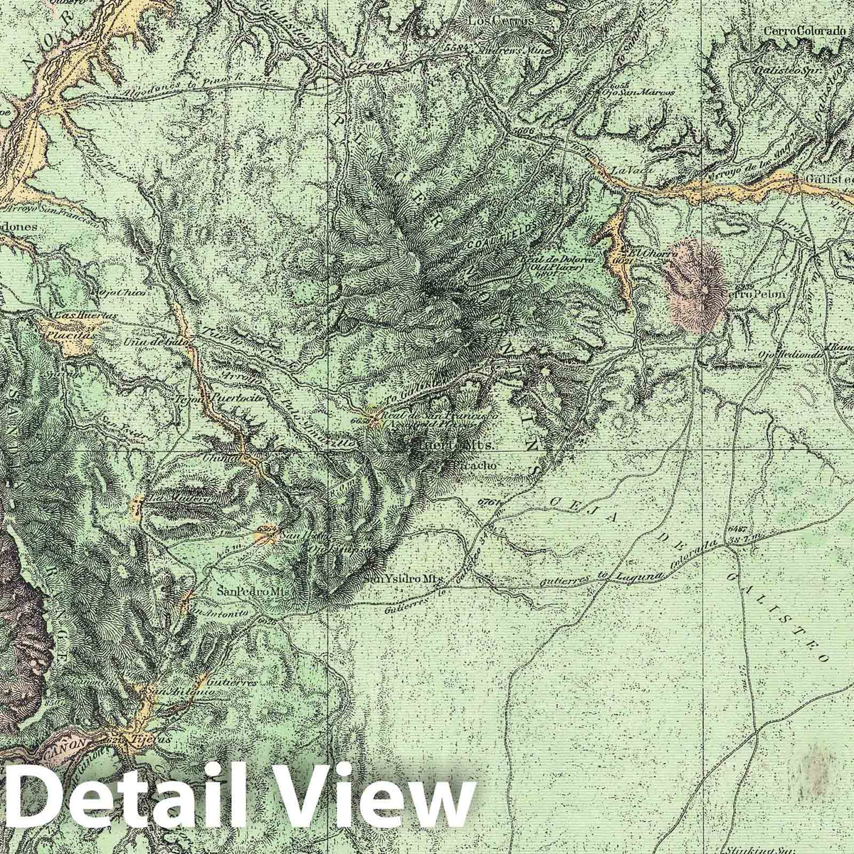 Wheeler Survey: New Mexico - Geologic Map, 1877