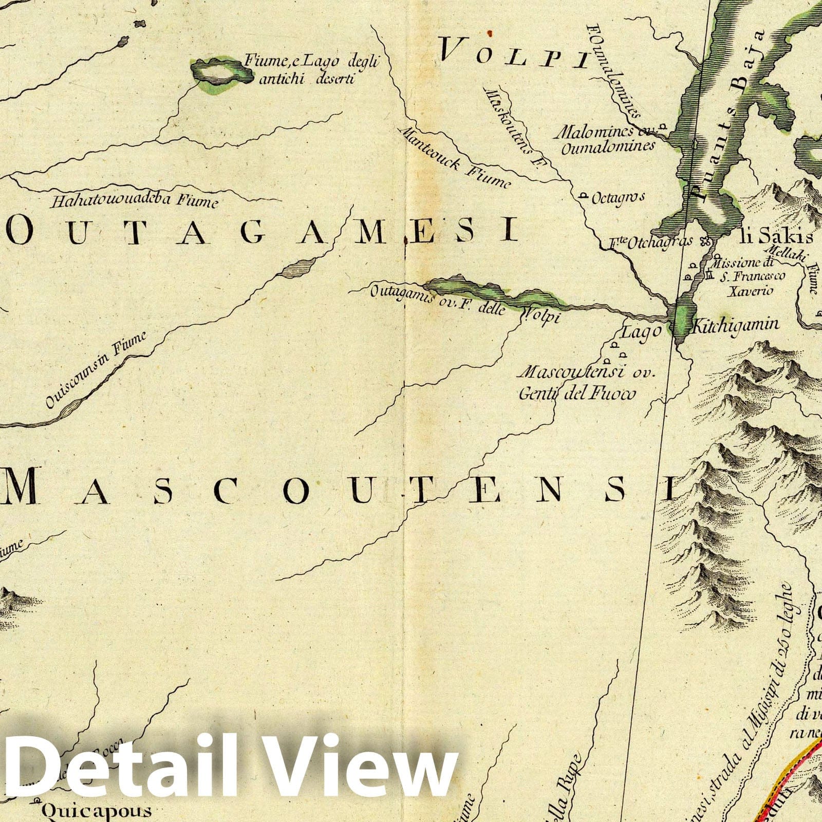 American Revolution: Illinois, Michigan, Wisconsin - Military Map, 1778