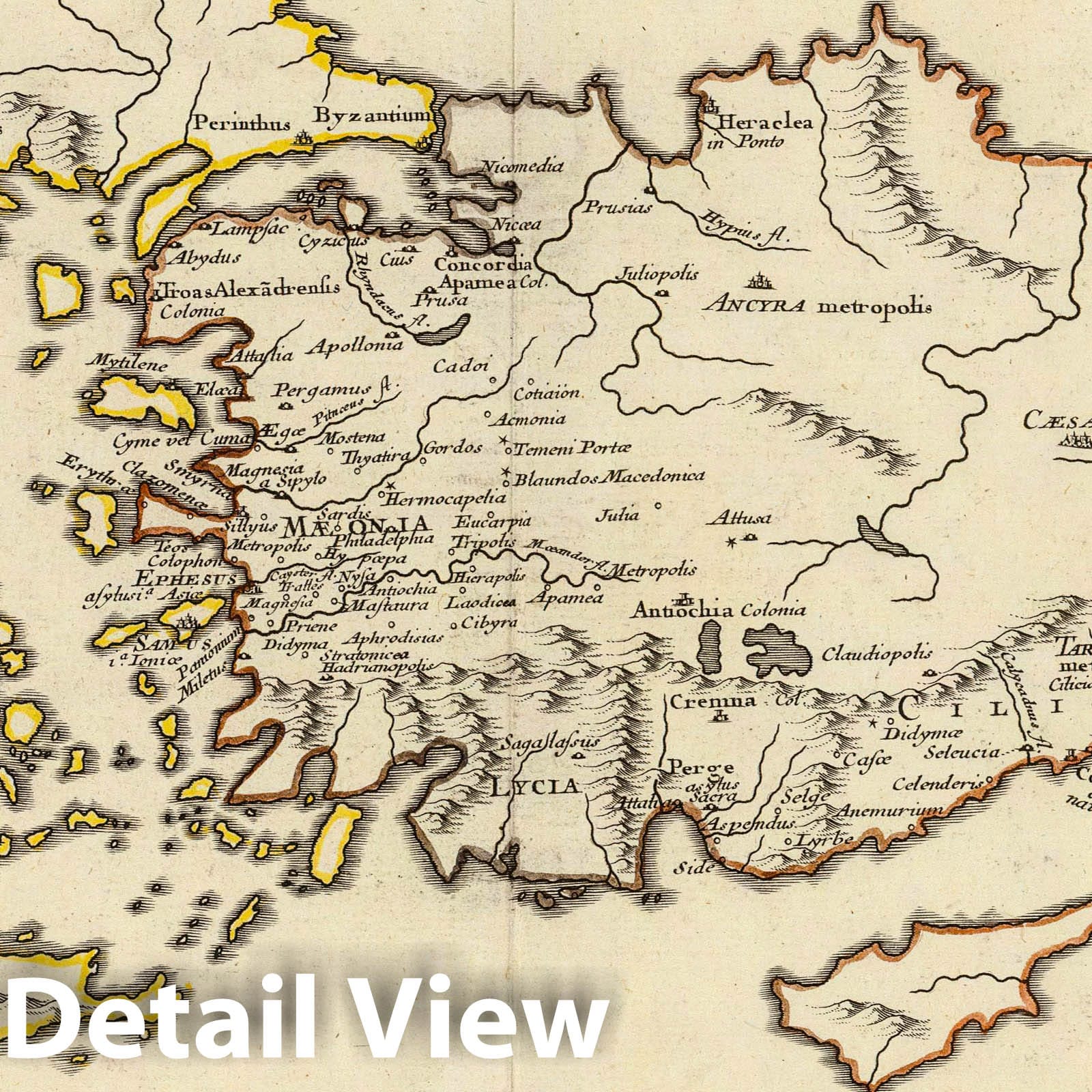 Tabula Geographica Provinciarum et Urbium - 1715 Roman Map by Delisle