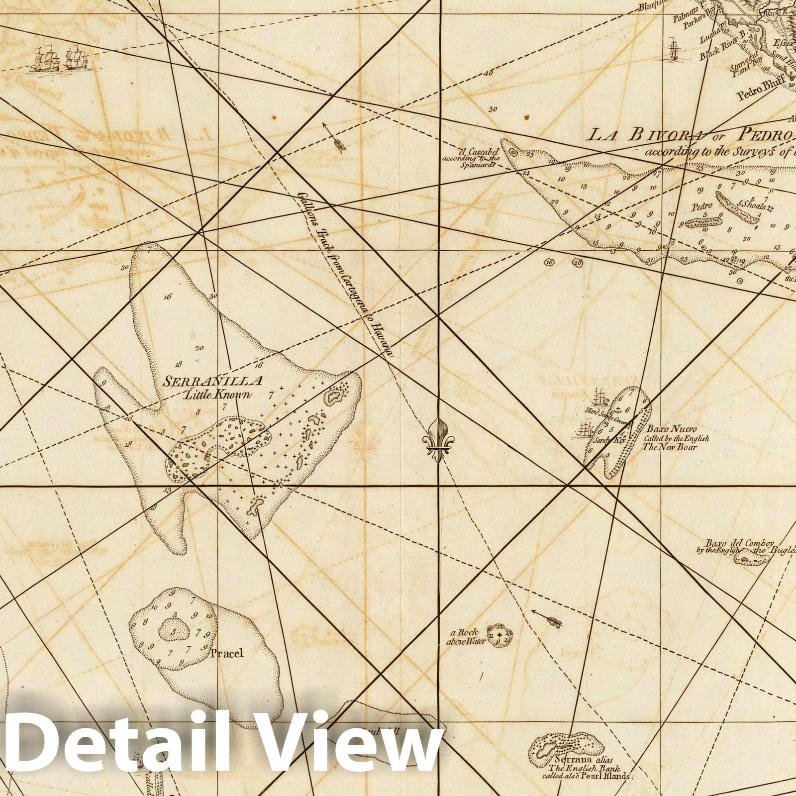 Historic Map : Honduras; Jamaica, , West Indies 1775 Jamaica, Cape Gracias a Dios. , Vintage Wall Art