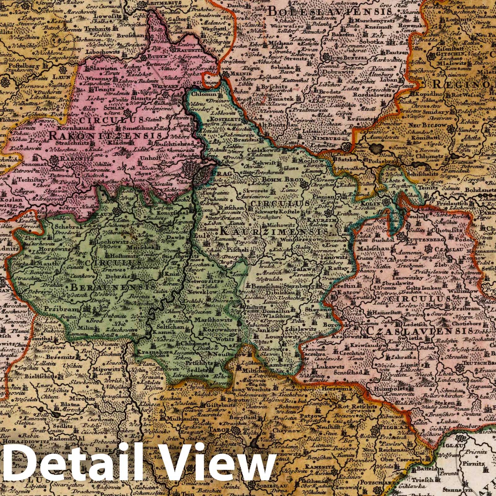 Kingdom of Bohemia, 1788 - Historical Map Print