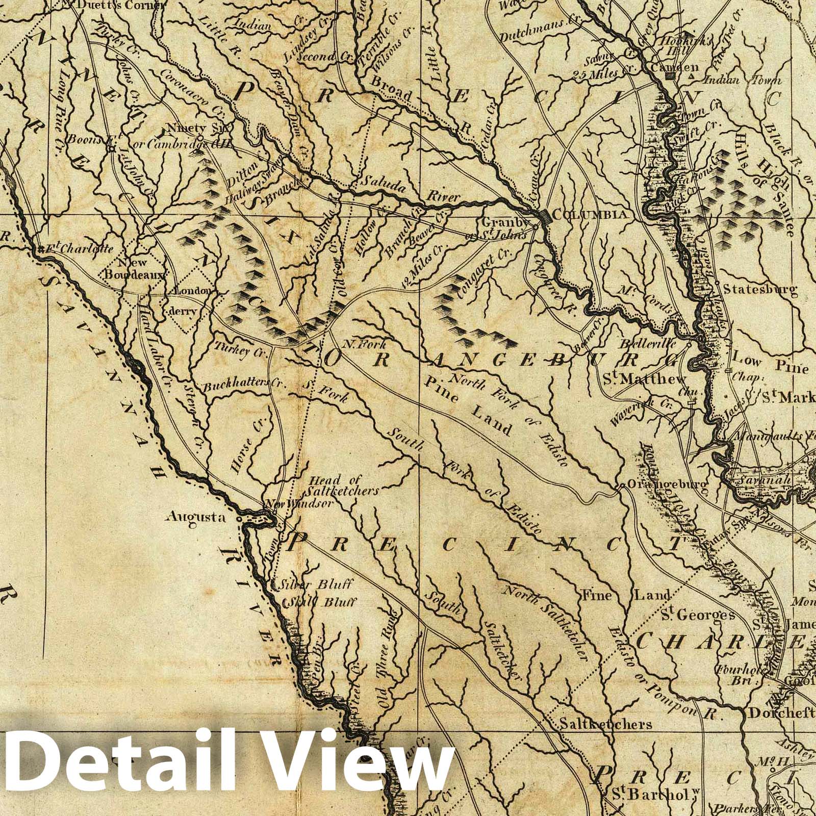 South Carolina - Nautical Chart, 1795 - Historical Map Print