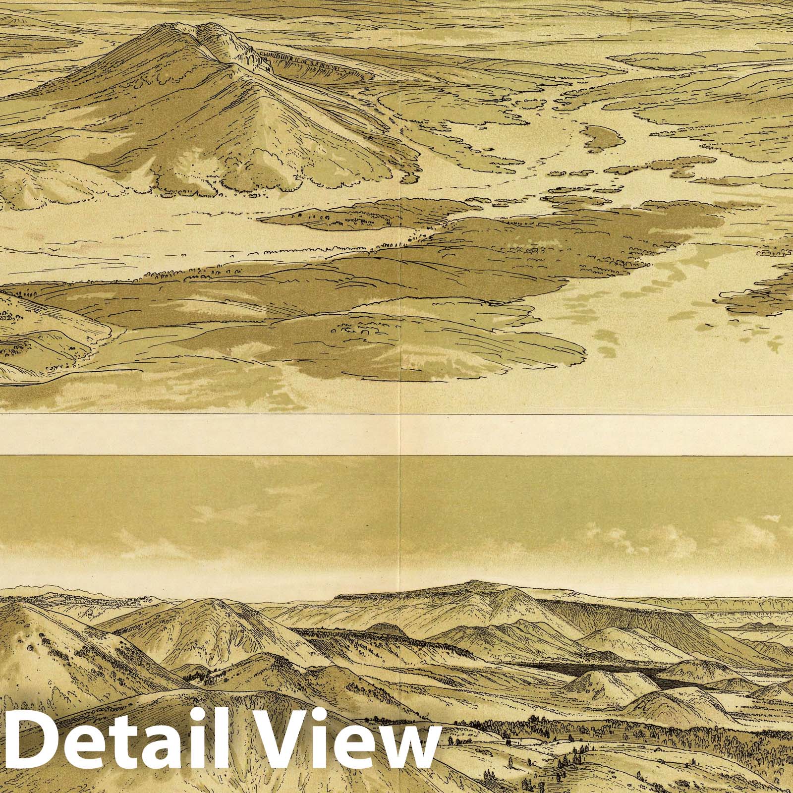 Grand Canyon District, Arizona - Geologic Map, 1882