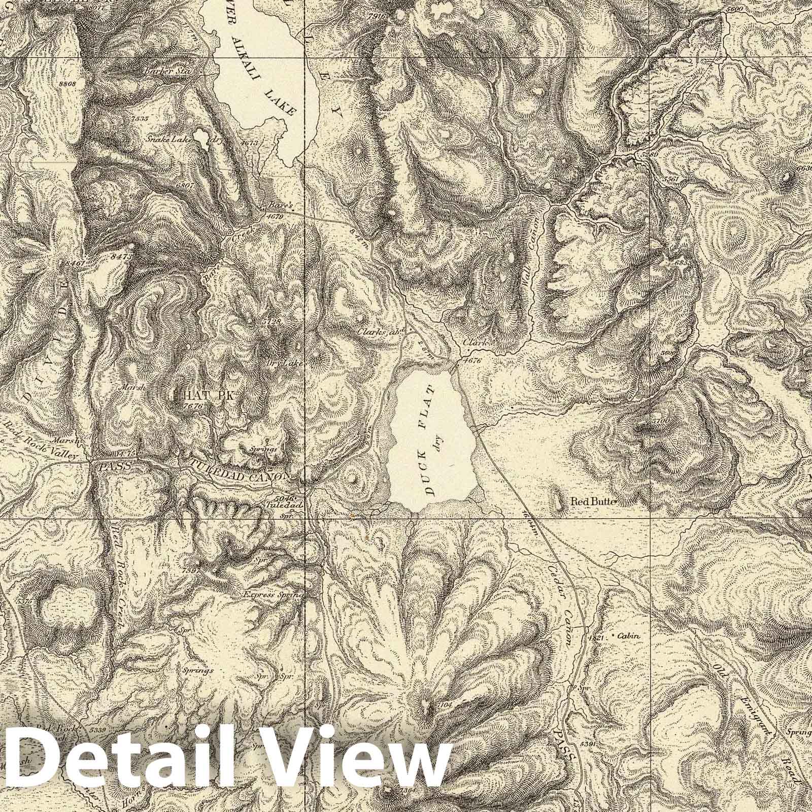 Wheeler Survey: Northeastern California and Northwestern Nevada - Geologic Map, 1880