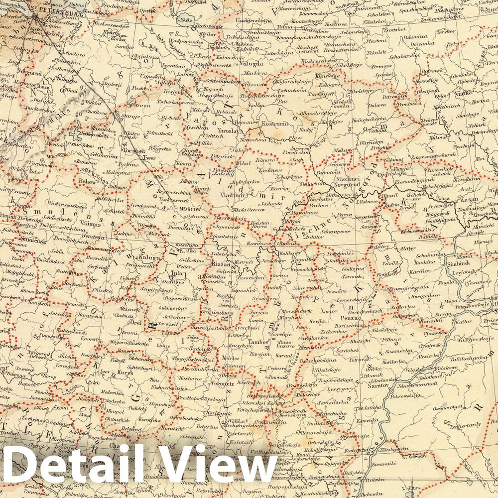 Historic Map : 1872 Russian In Europe. - Vintage Wall Art
