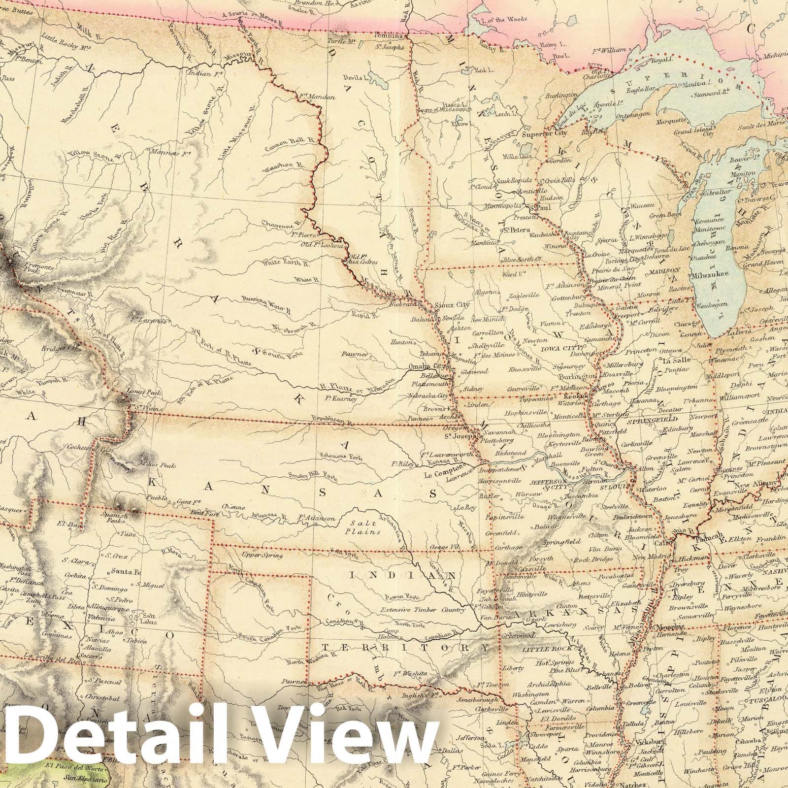 United States, 1872 - Historical Map Print from Royal Illustrated Atlas