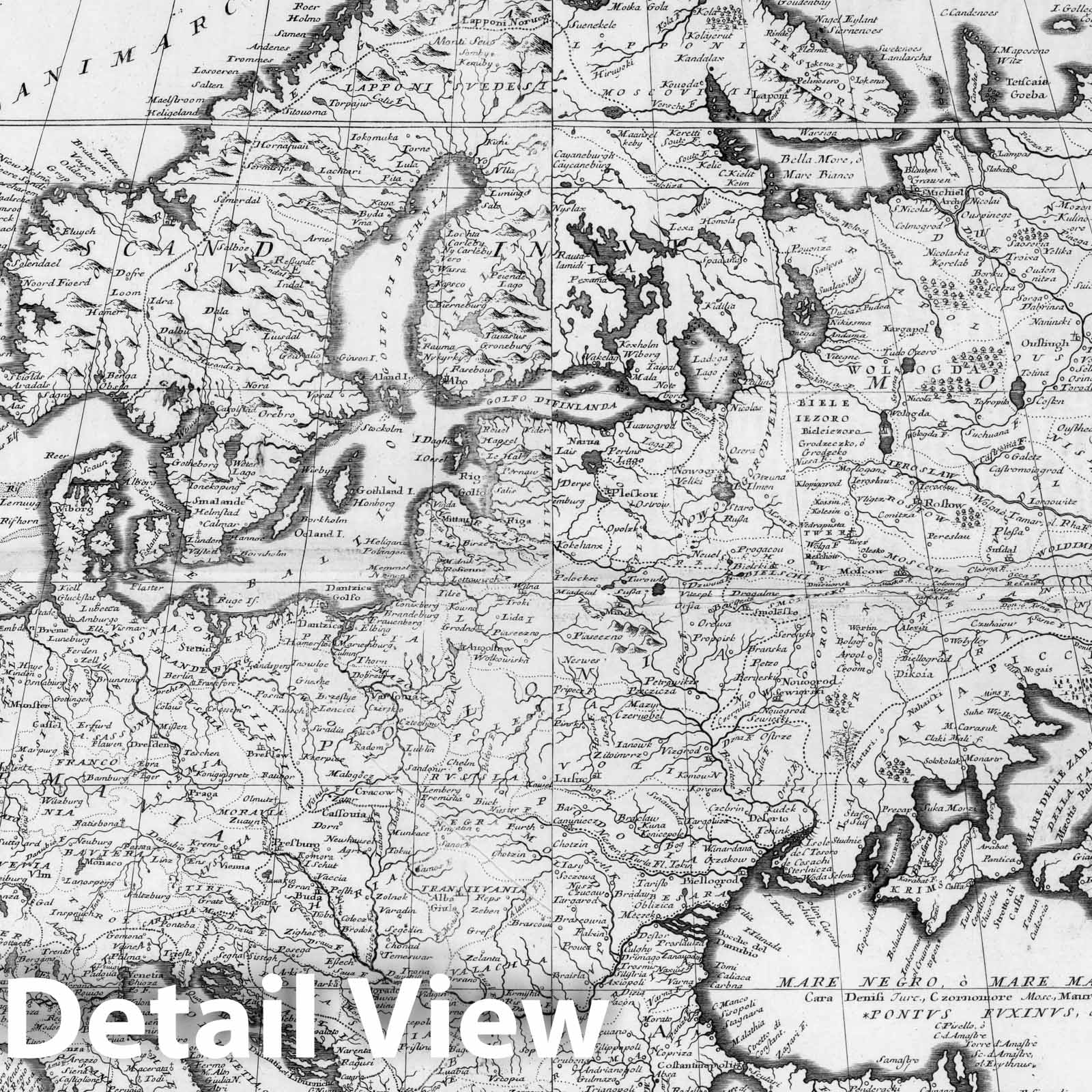 Europe - River Map, 1693 - Coronelli Atlante Veneto