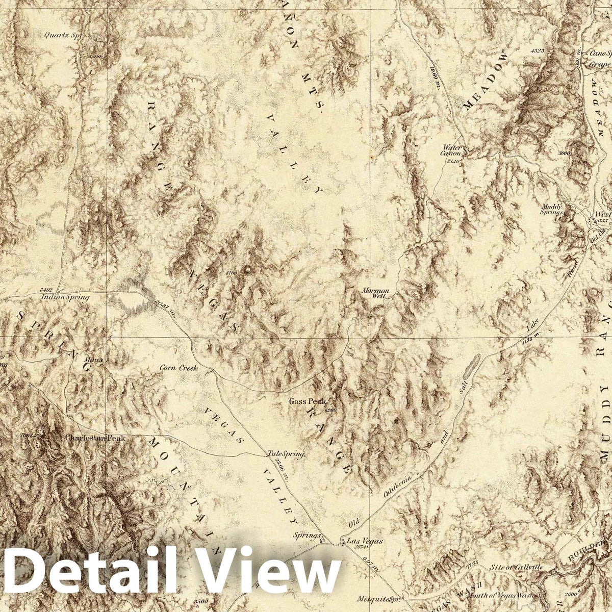 Wheeler Survey: Nevada, Utah - Geologic Map, 1872 - Historical Map Print
