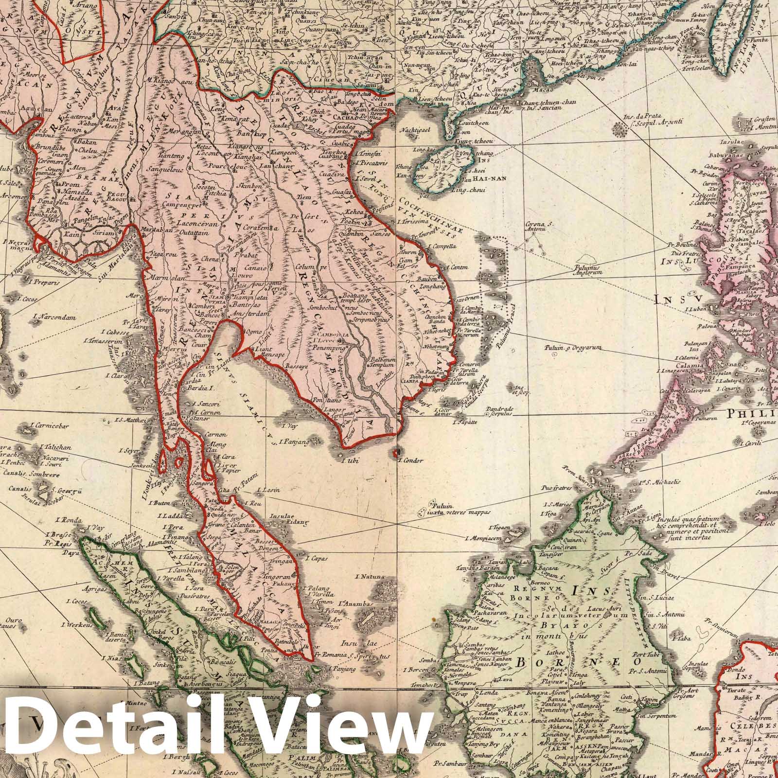 East Indies, 1748 - Historical Map Print
