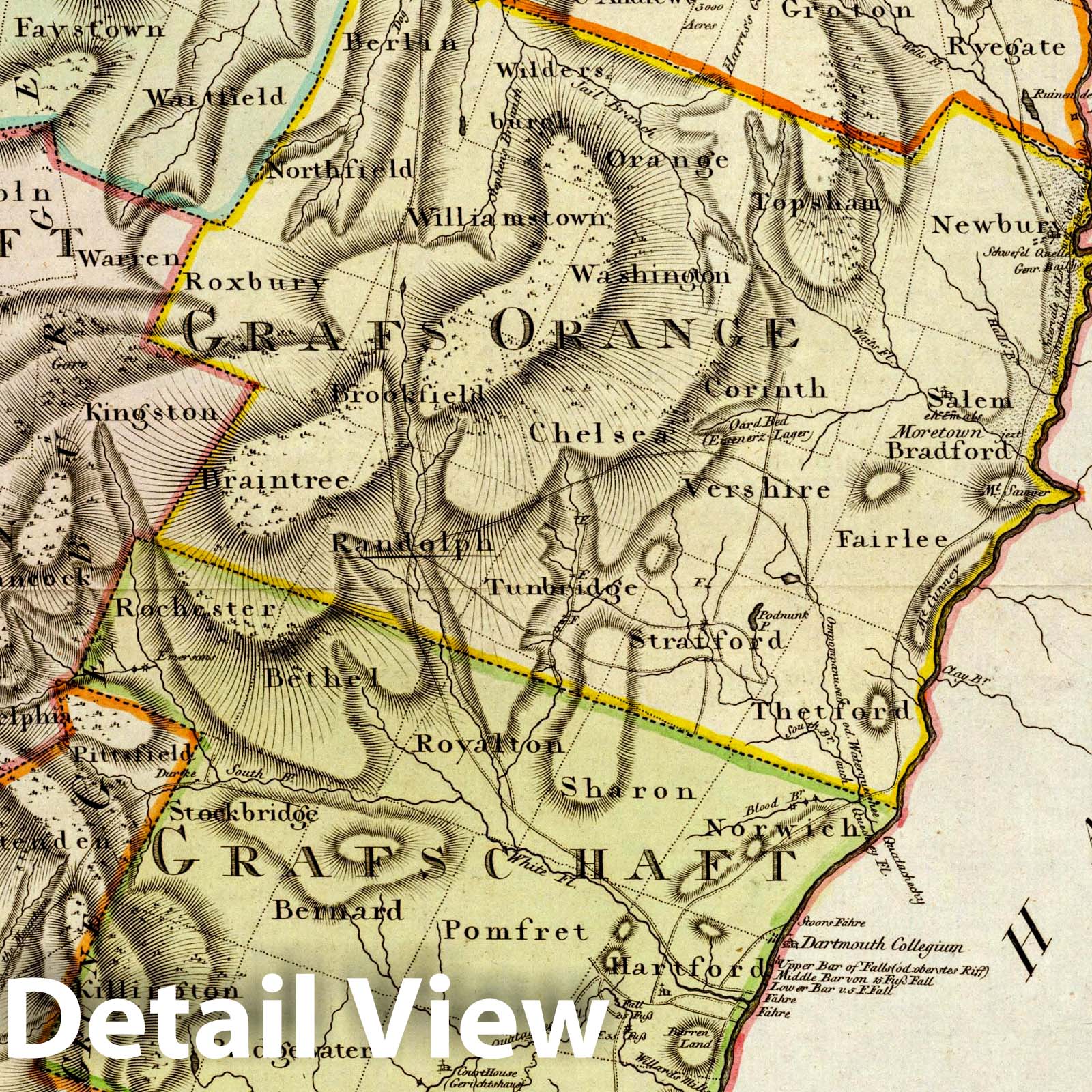 Vermont 1797 Map Print - Sotzmann Atlas Von Nordamerika