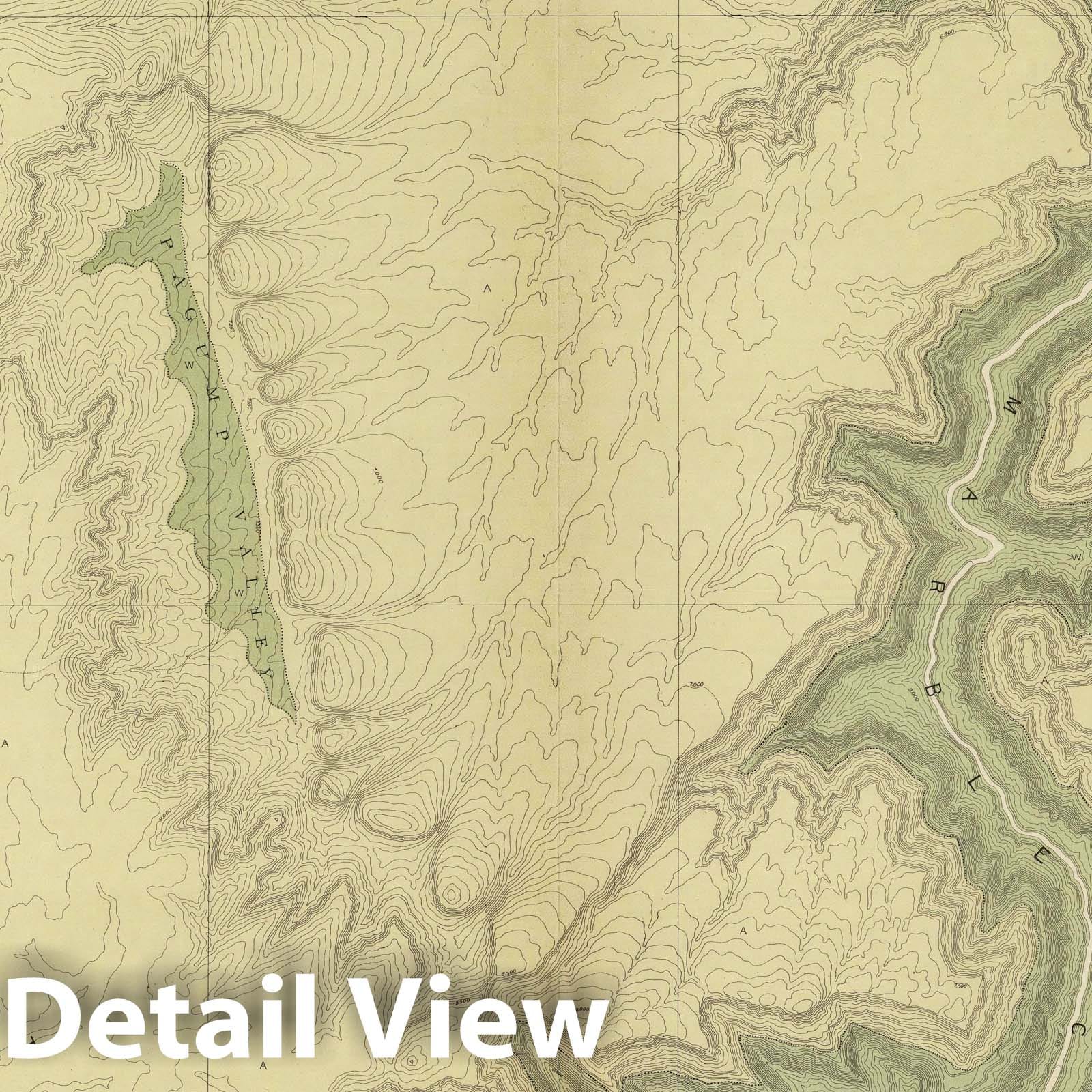 Kaibab Plateau, Arizona - North-Eastern Sheet Geological Map, 1882